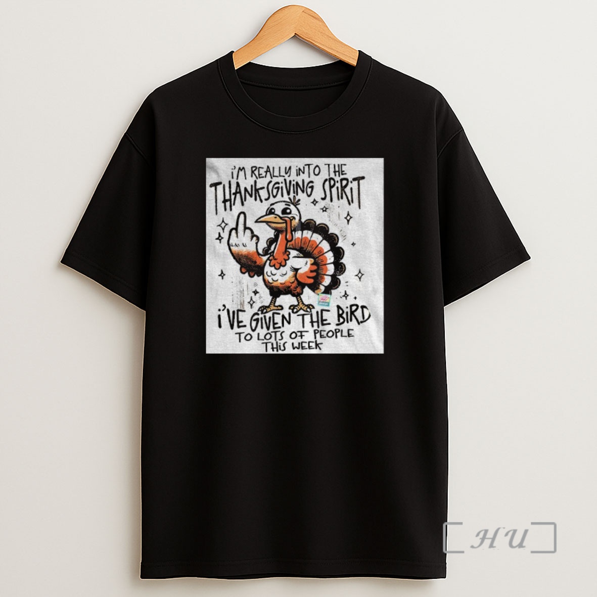 Officials Turkey Middle Finger Im Really Into The Thanksgiving Spirit Premium Shirt Sweatshirt Tee