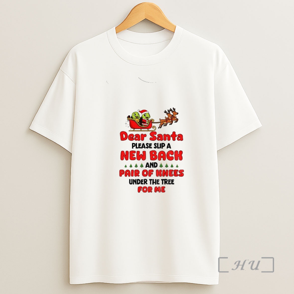 Officials Turtle Santa Claus Dear Santa Please Slip A New Back And Pair Of Knees Under The Tree For Me Merry Christmas Premium Shirt Sweatshirt Tee