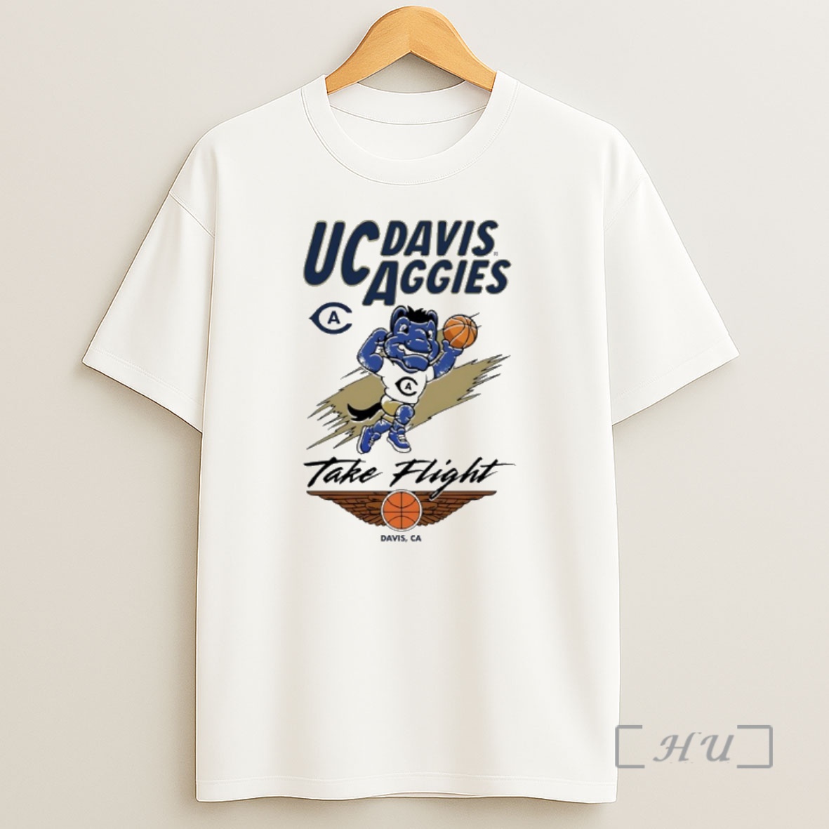 Officials Uc Davis Aggies Basketball Take Flight Mascot Premium Shirt Sweatshirt Tee