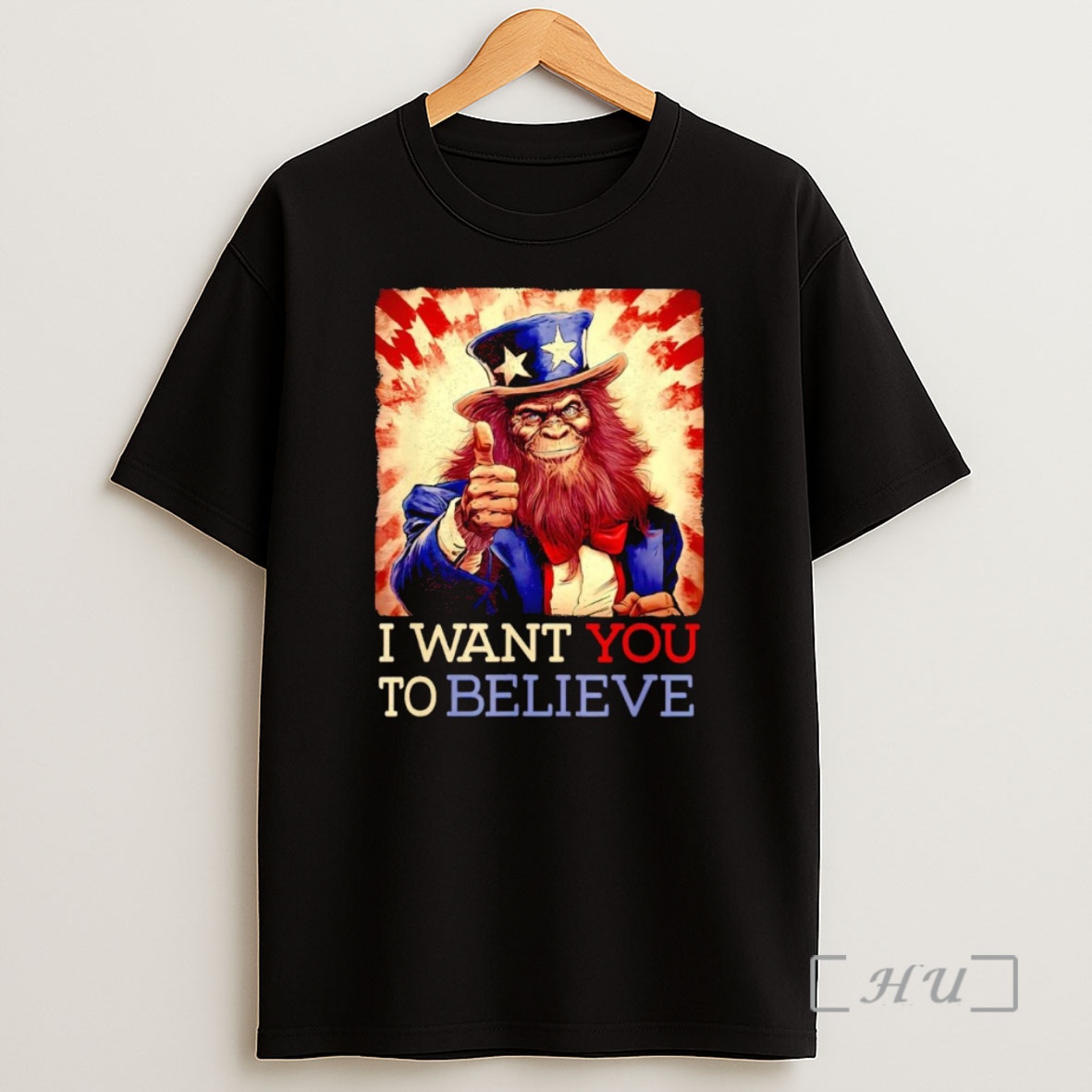 Officials Uncle Sam Bigfoot I Want You To Believe Premium Shirt Sweatshirt Tee