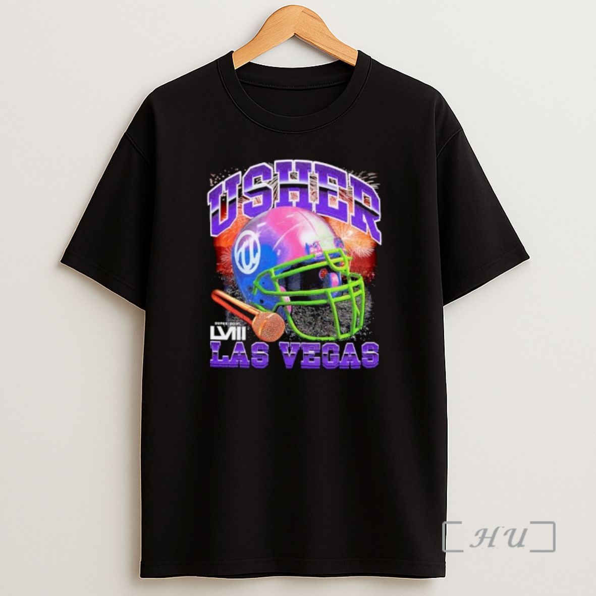 Officials Usher Super Bowl Lviii Event Night Helmet Ornaments Premium Shirt Sweatshirt Tee