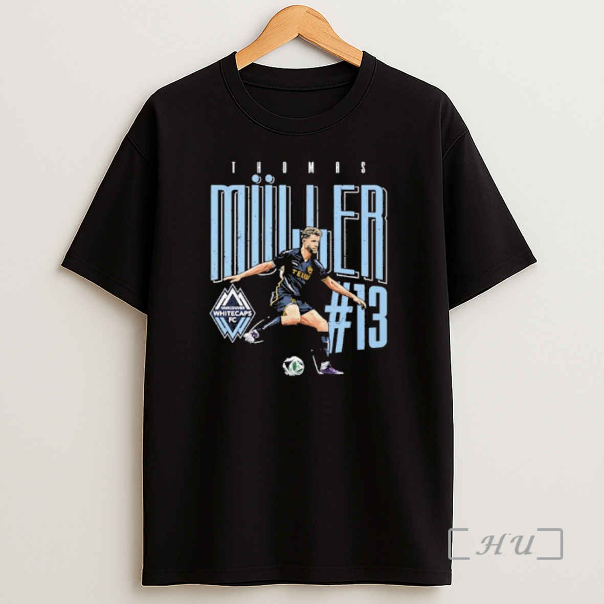 Officials Vancouver Whitecaps Fc Thomas Muller 13 Player Graphic Premium Shirt Sweatshirt Tee