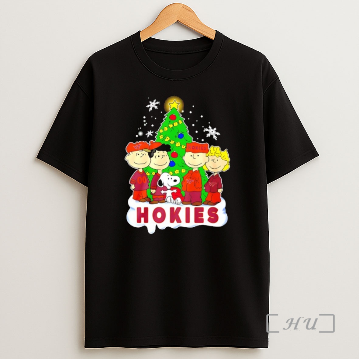 Officials Virginia Tech Hokies Snoopy And The Peanuts Christmas 2025 Premium Shirt Sweatshirt Tee