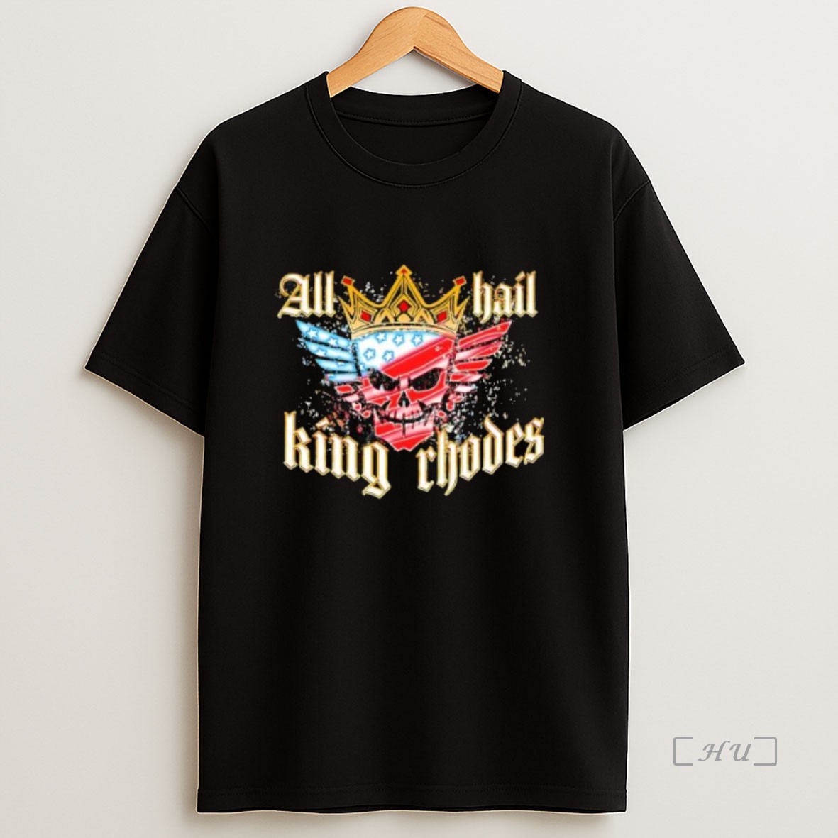 Officials Wwe Smackdown All Hail King Rhodes Skull Premium Shirt Sweatshirt Tee