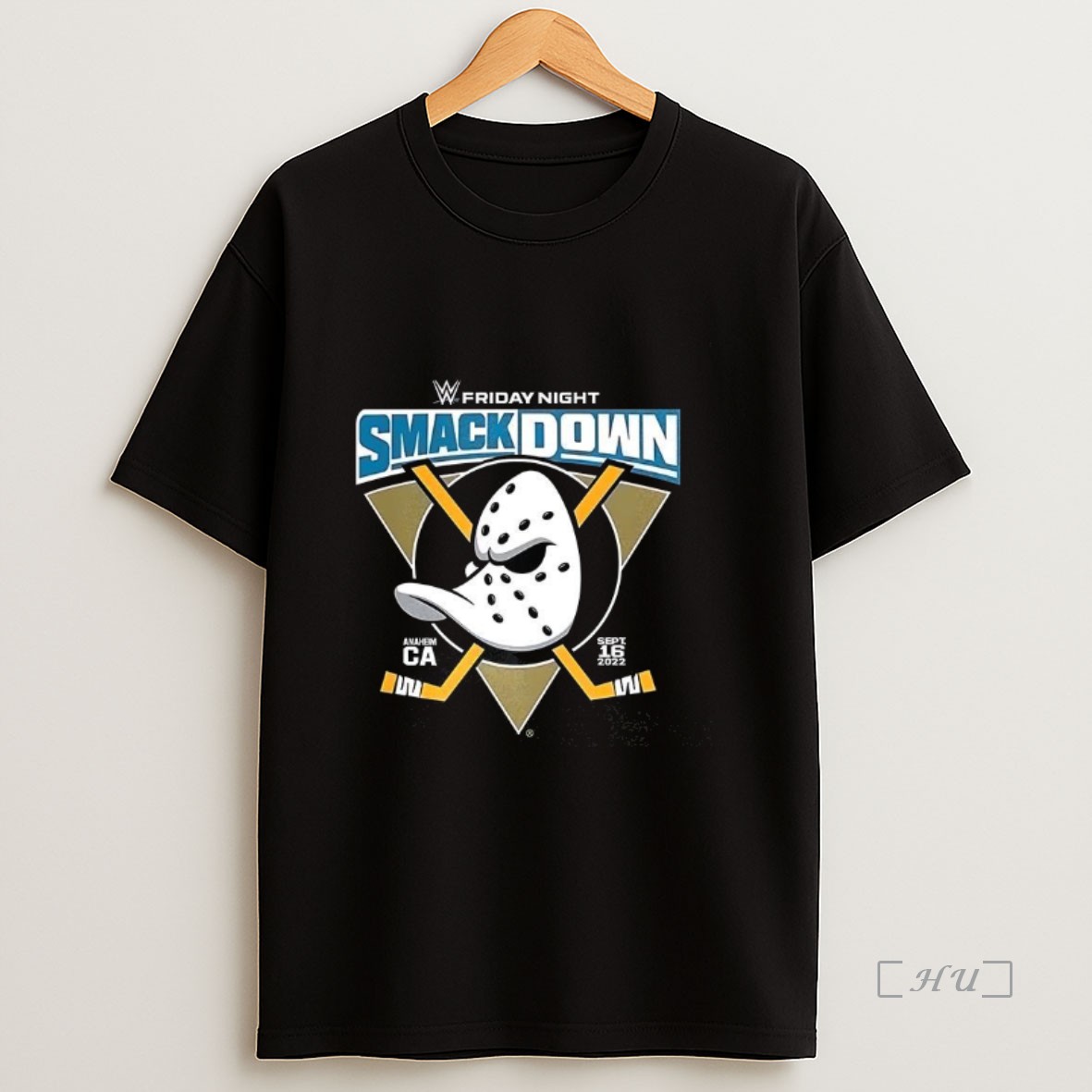 Officials Wwe Smackdown X Nhl Anaheim Mighty Ducks Premium Shirt Sweatshirt Tee