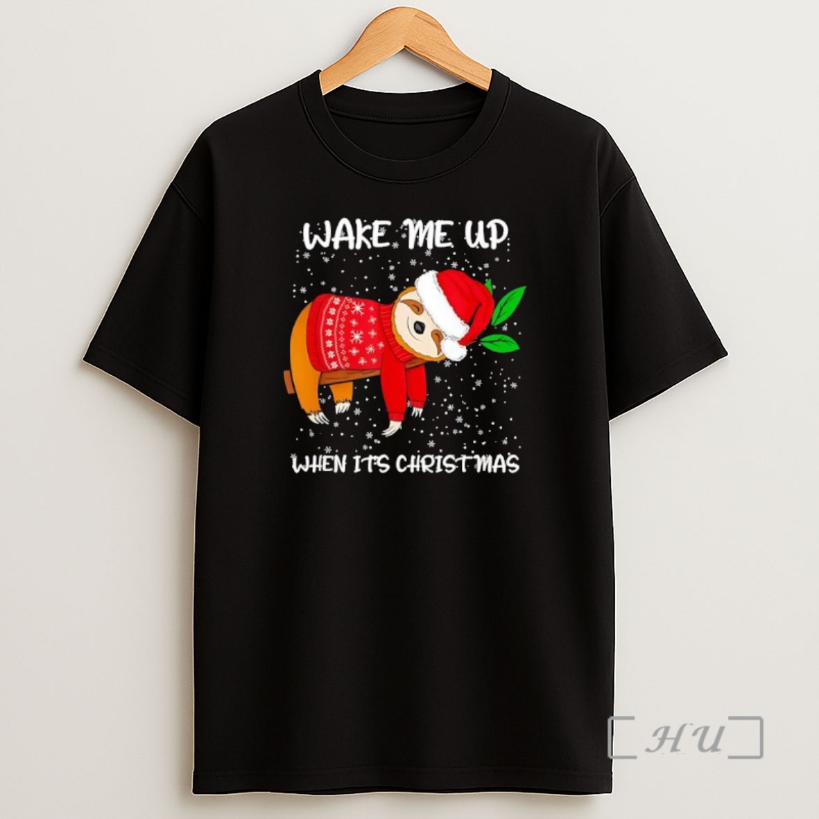 Officials Wake Me Up When Its Christmas Sloth Premium Shirt Sweatshirt Tee