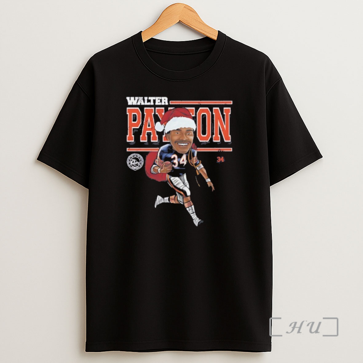 Officials Walter Payton Chicago Bears In Christmas Santa Hat Signature Premium Shirt Sweatshirt Tee