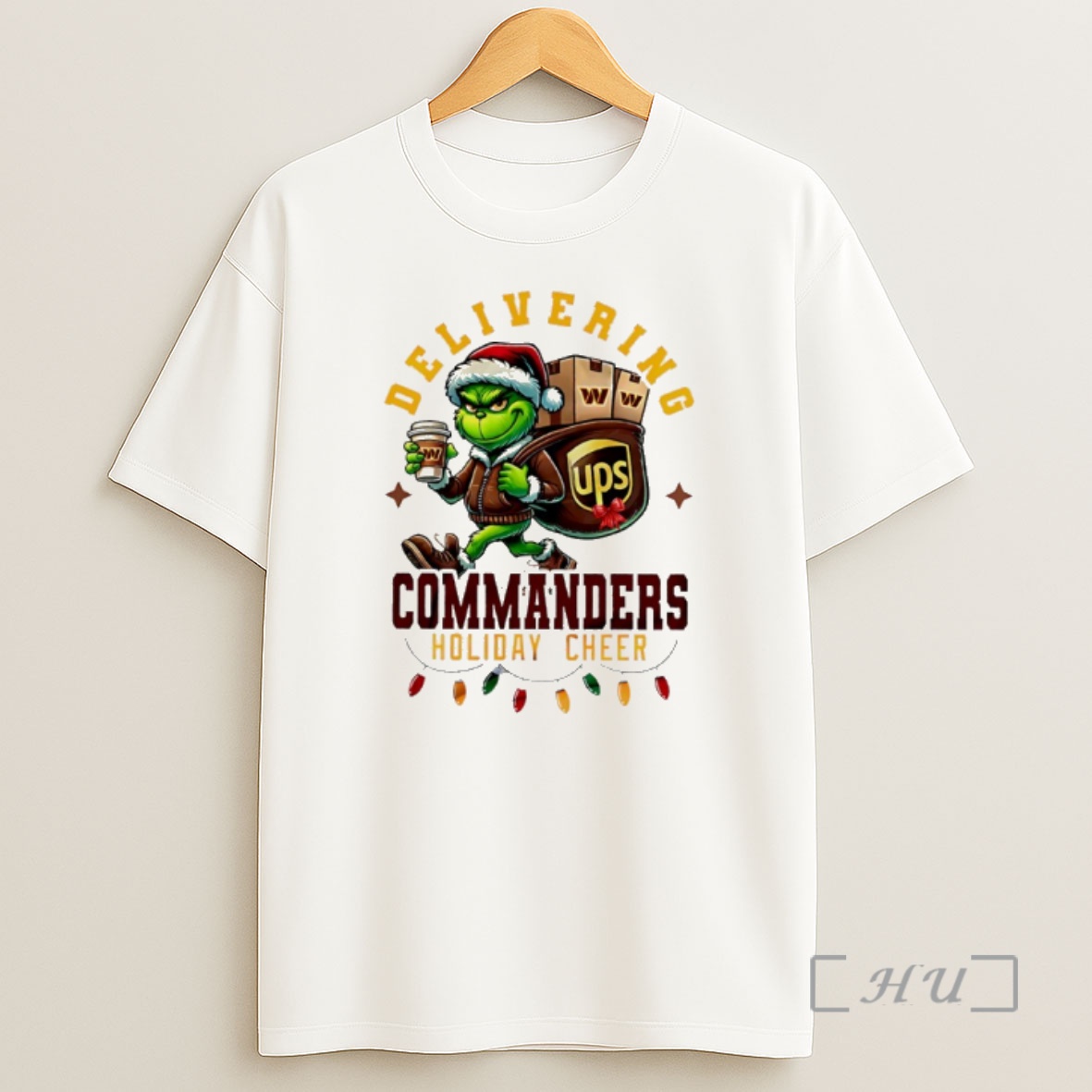 Officials Washington Commanders Grinch Delivering Ups Holiday Cheer Christmas Premium Shirt Sweatshirt Tee