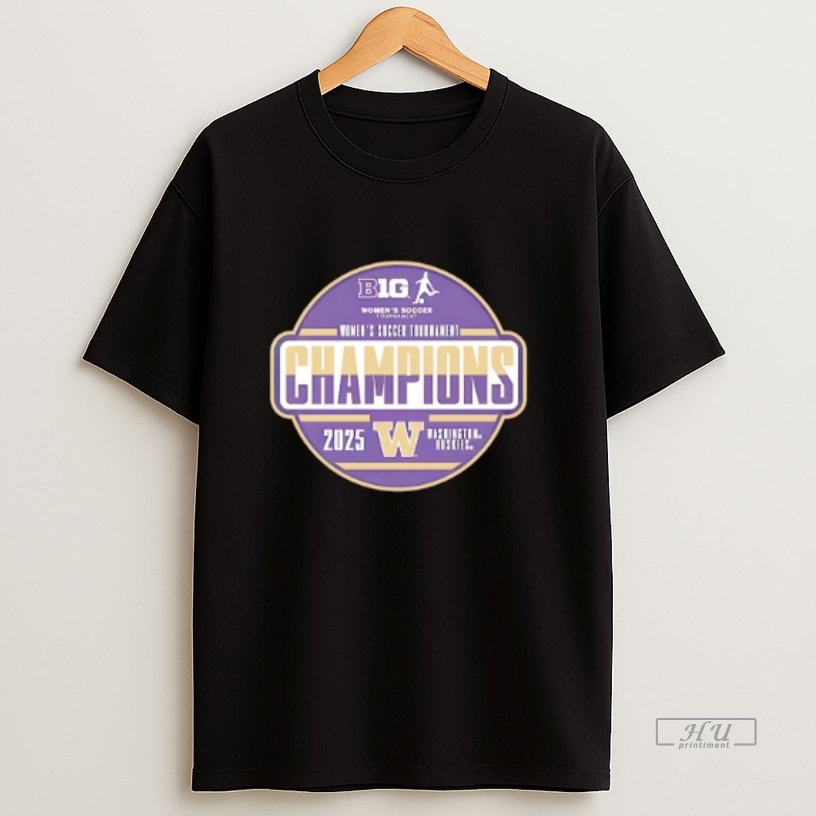 Officials Washington Huskies 2025 Big Ten Womens Soccer Tournament Champions Sweatshirt Tee