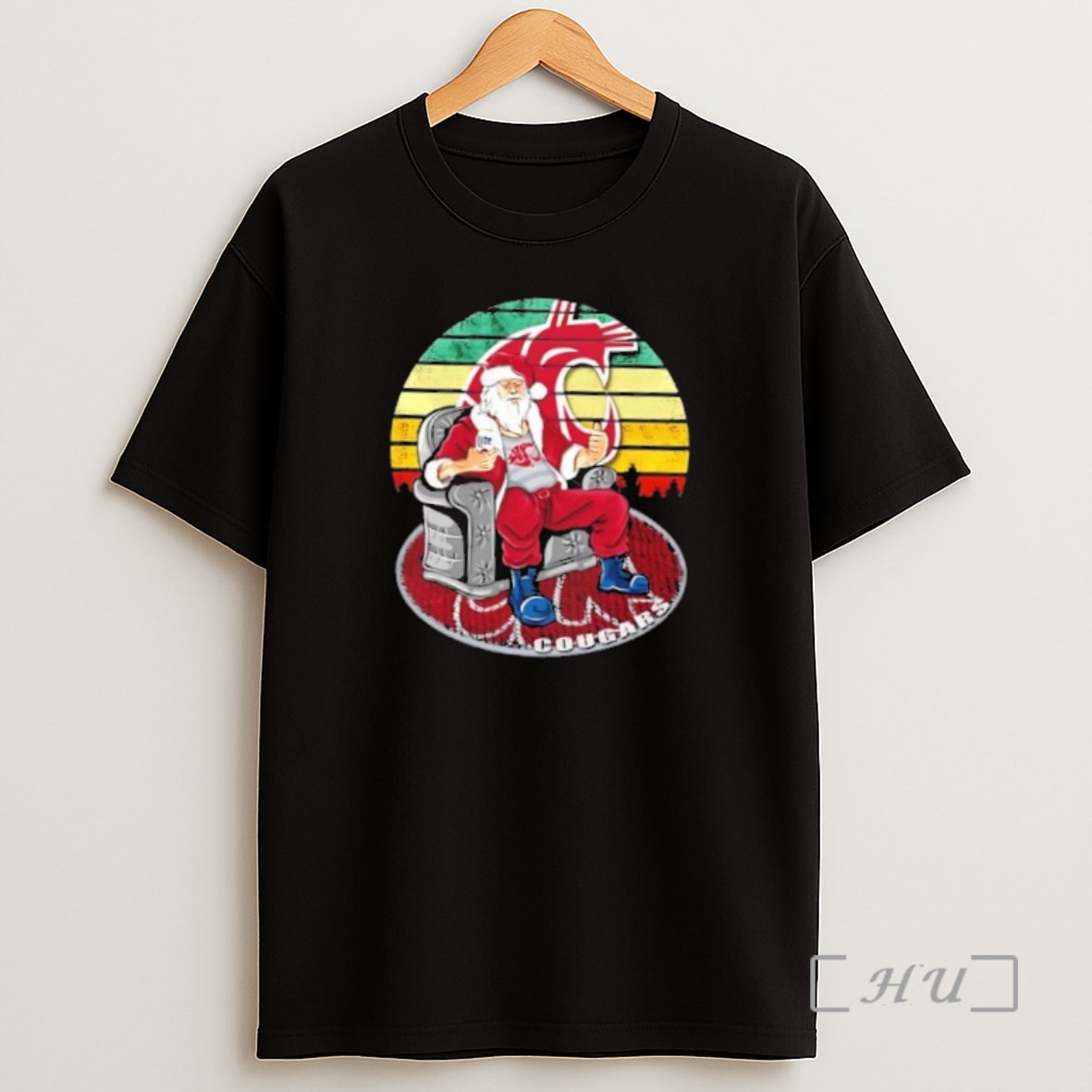 Officials Washington State Cougars X Santa Claus Christmas Vintage Premium Shirt Sweatshirt Tee