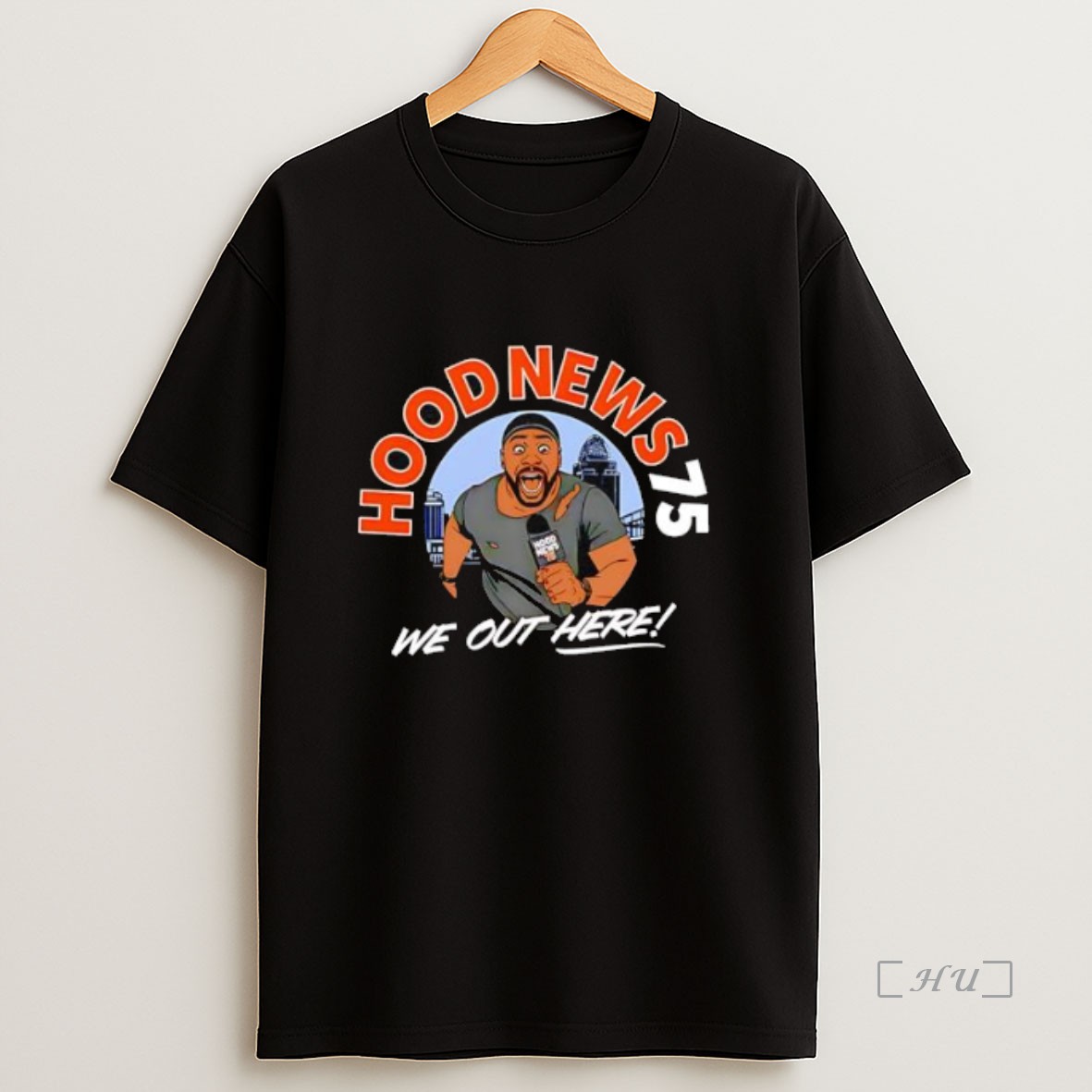 Officials We Out Here Hood News 75 Interview Premium Shirt Sweatshirt Tee