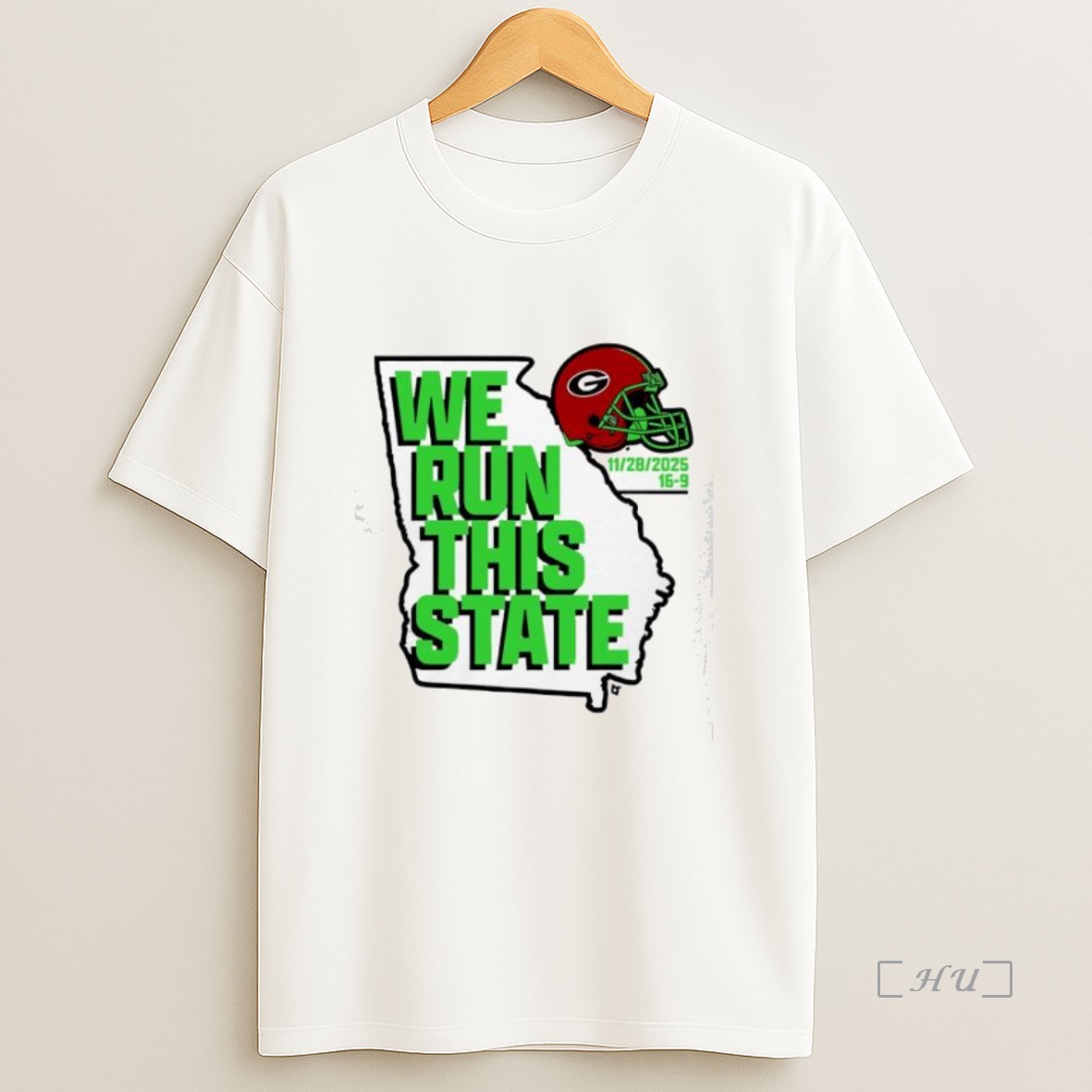 Officials We Run This State 2025 Georgia Football Map Helmet Premium Shirt Sweatshirt Tee 1