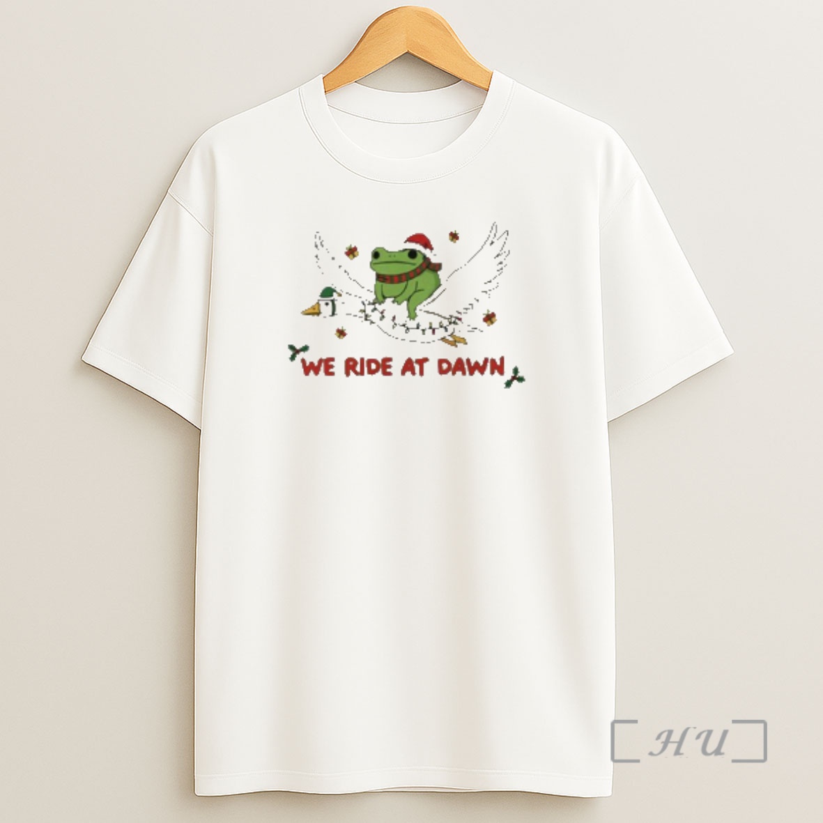 Officials We Ride At Dawn Frog And Goose Funny Christmas Premium Shirt Sweatshirt Tee