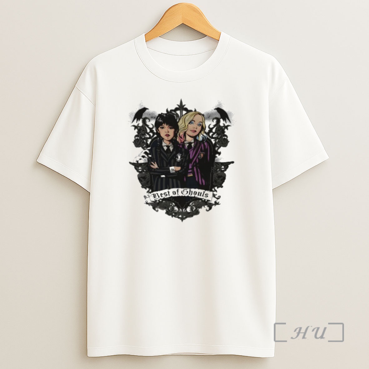 Officials Wednesday Addams And Enid Sinclair Best Of Ghouls Wednesday Premium Shirt Sweatshirt Tee