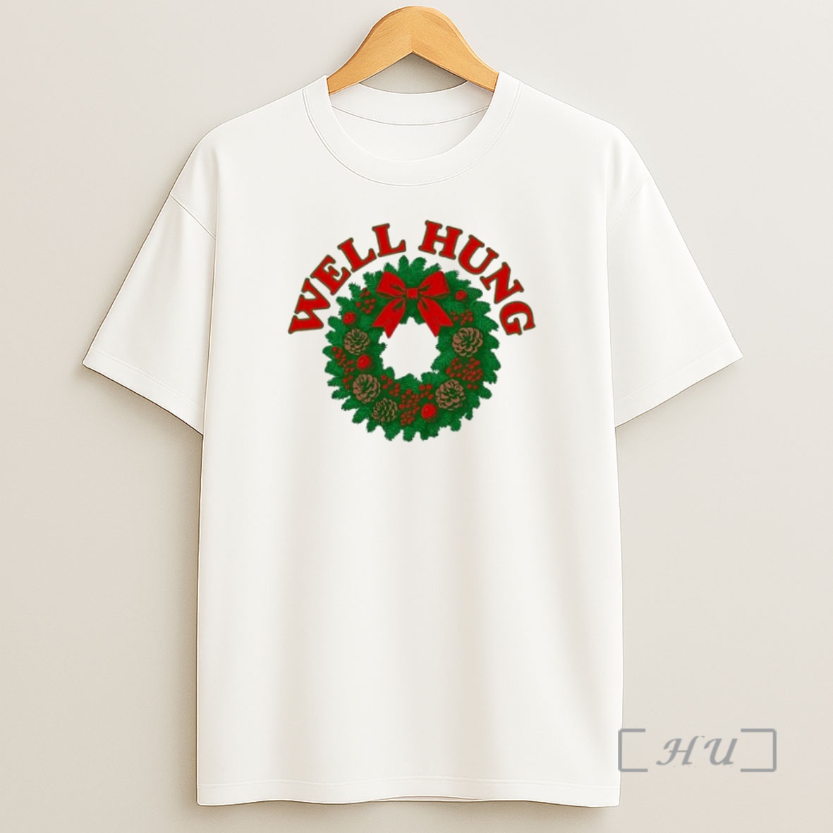 Officials Well Hung Green Pine Boughs Christmas Graphic Premium Shirt Sweatshirt Tee