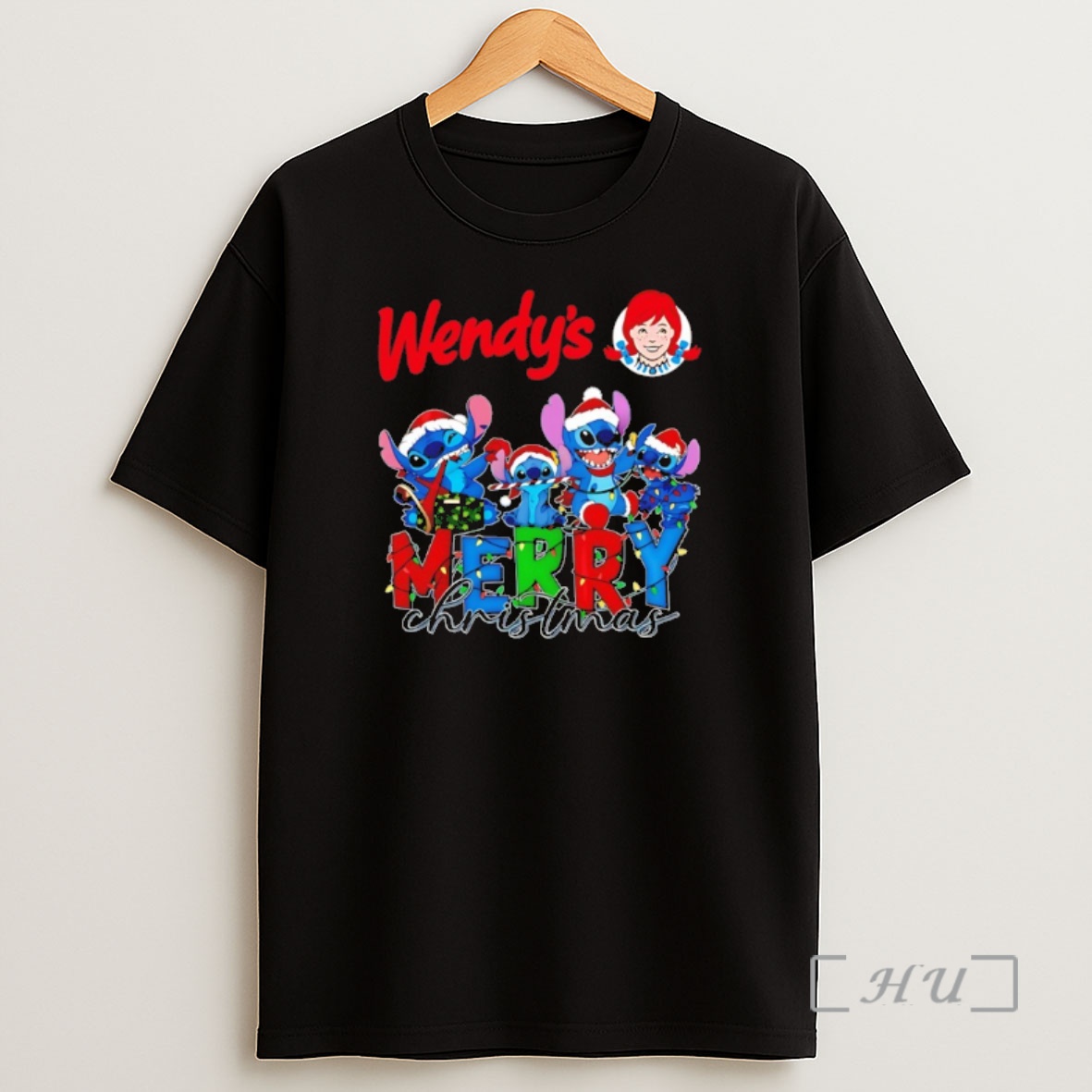Officials Wendys X Stitch Merry Christmas 2025 Premium Shirt Sweatshirt Tee