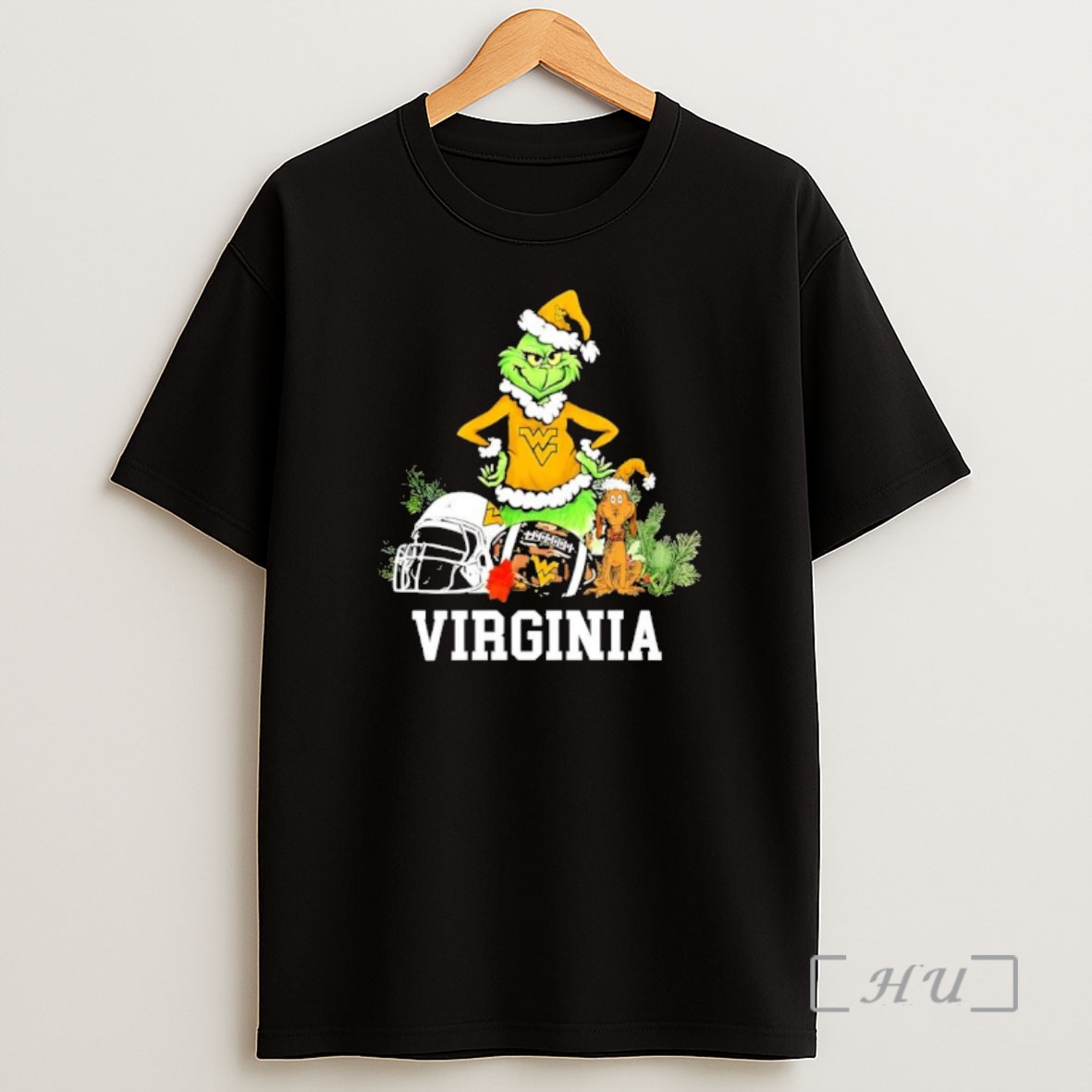 Officials West Virginia The Grinch And Max Helmet Christmas 2025 Premium Shirt Sweatshirt Tee