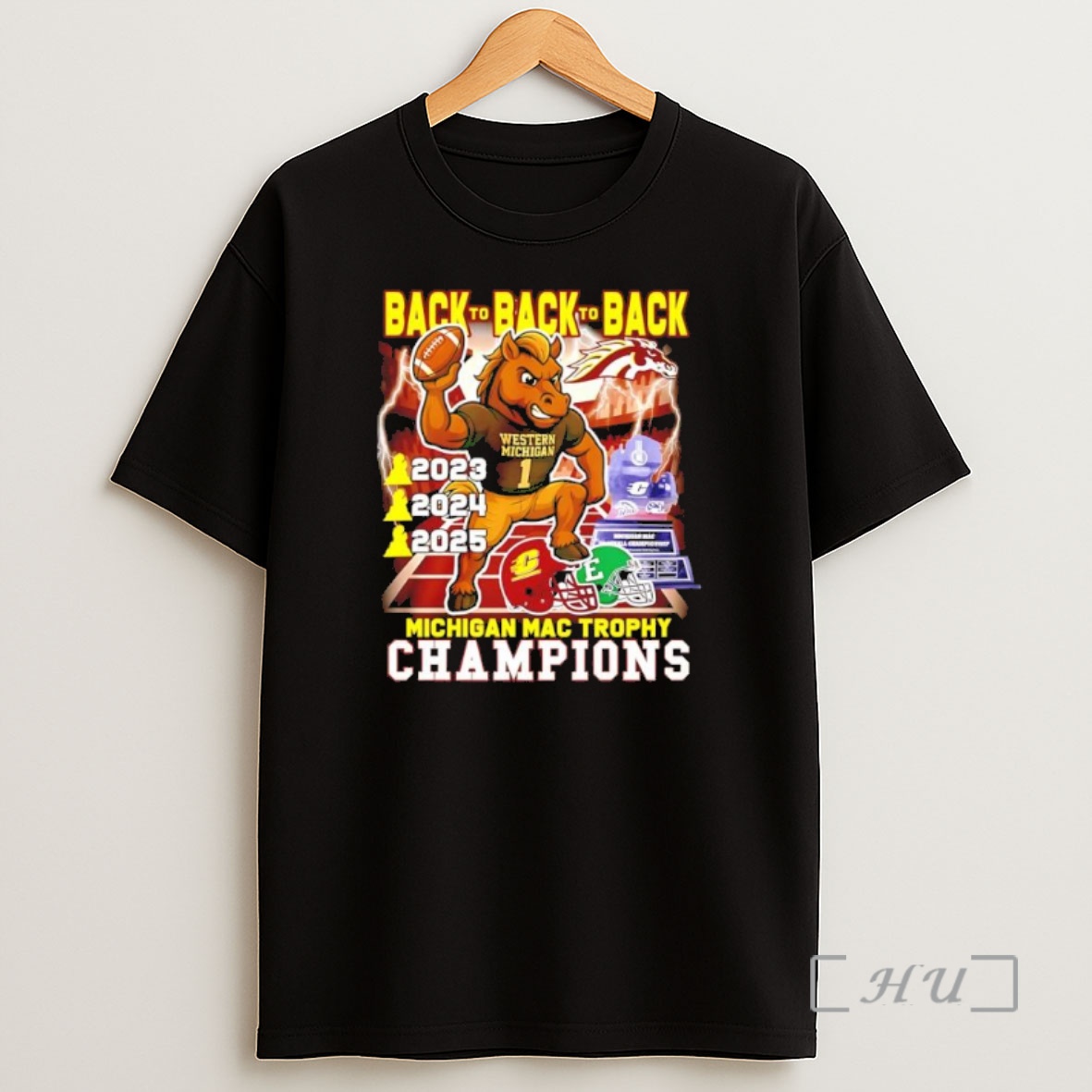 Officials Western Michigan Broncos Back To Back Michigan Mac Trophy Champions 2025 Premium Shirt Sweatshirt Tee