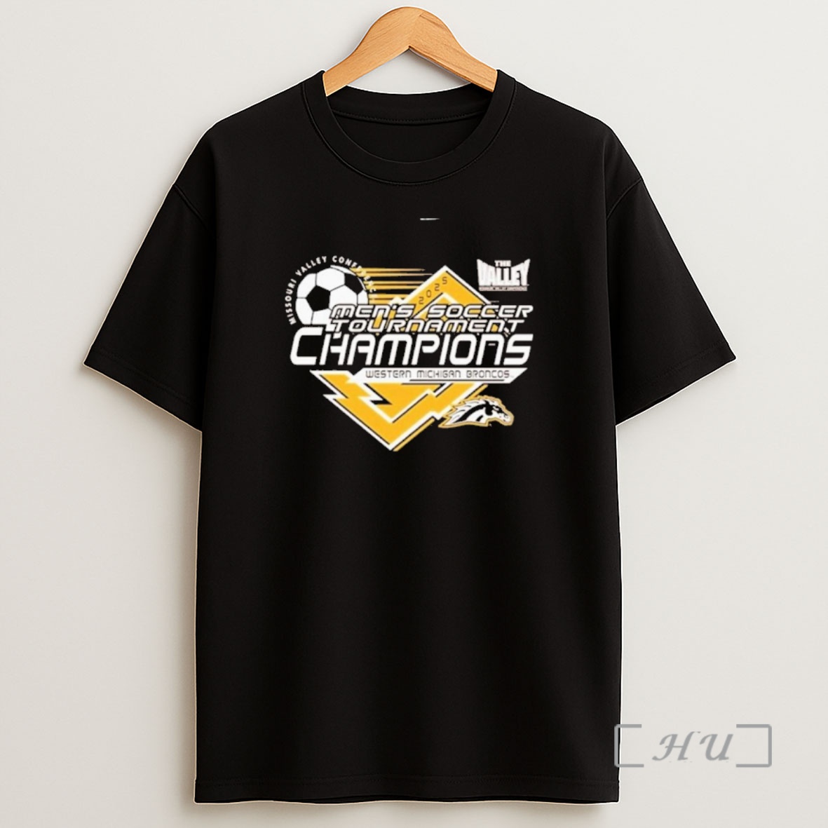 Officials Western Michigan Broncos Missouri Valley Mens Soccer Tournament Champions 2025 Premium Shirt Sweatshirt Tee