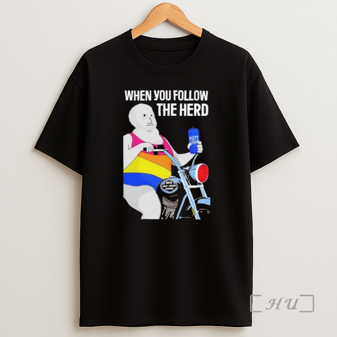 Officials When You Follow The Herd Butt Light Premium Shirt Sweatshirt Tee