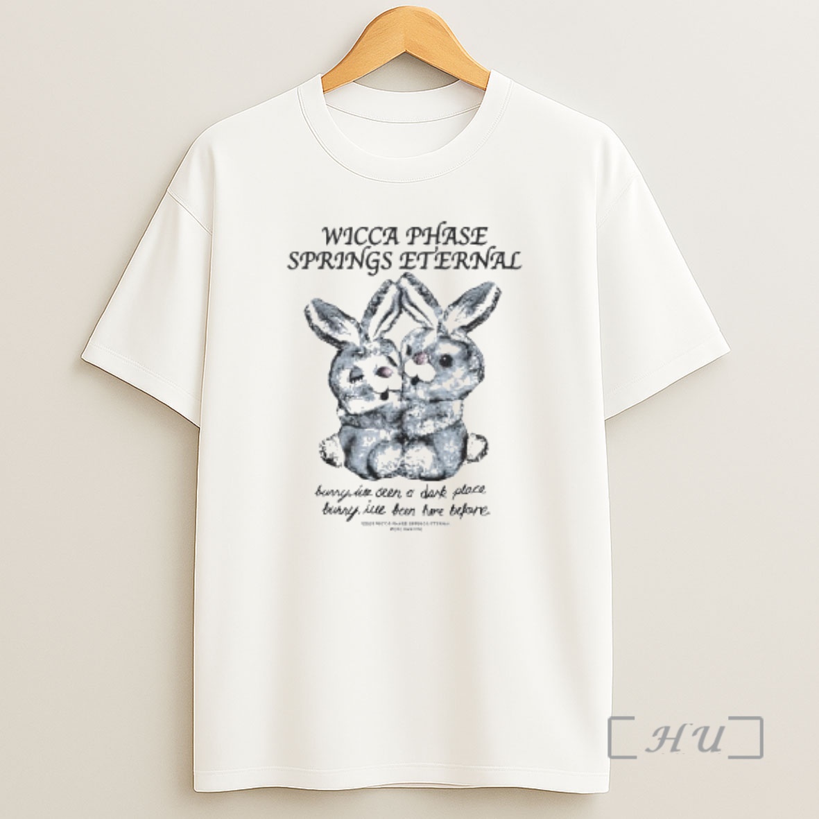 Officials Wicca Phase Springs Eternal Light Place Bunny Circle White Premium Shirt Sweatshirt Tee