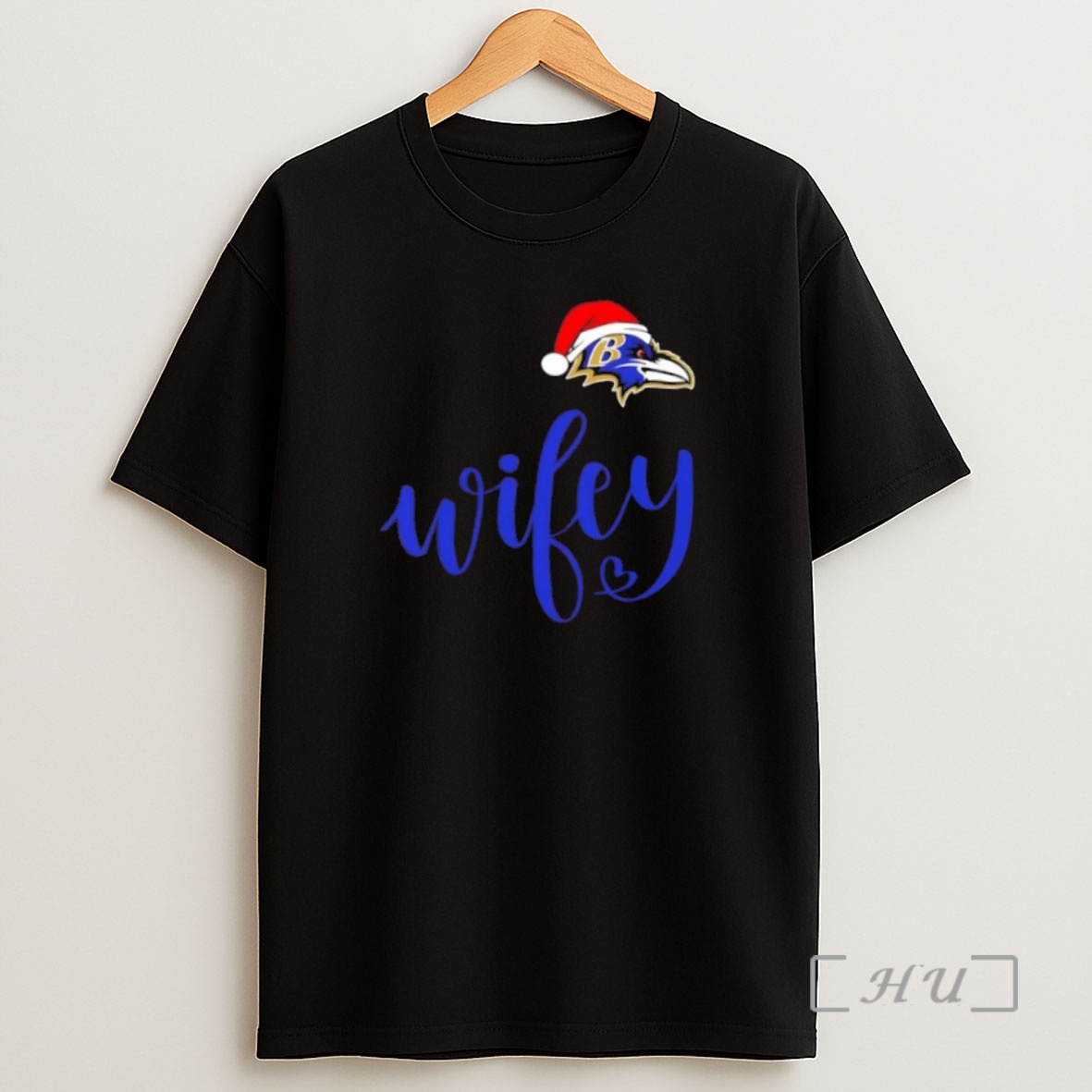 Officials Wifey Baltimore Ravens Santa Hat Merry Christmas Premium Shirt Sweatshirt Tee
