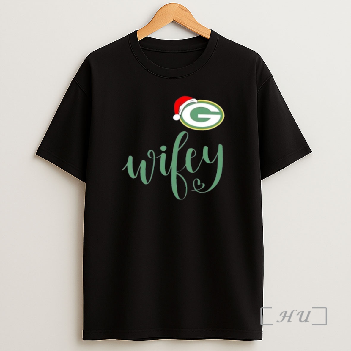 Officials Wifey Green Bay Packers Santa Hat Merry Christmas Premium Shirt Sweatshirt Tee