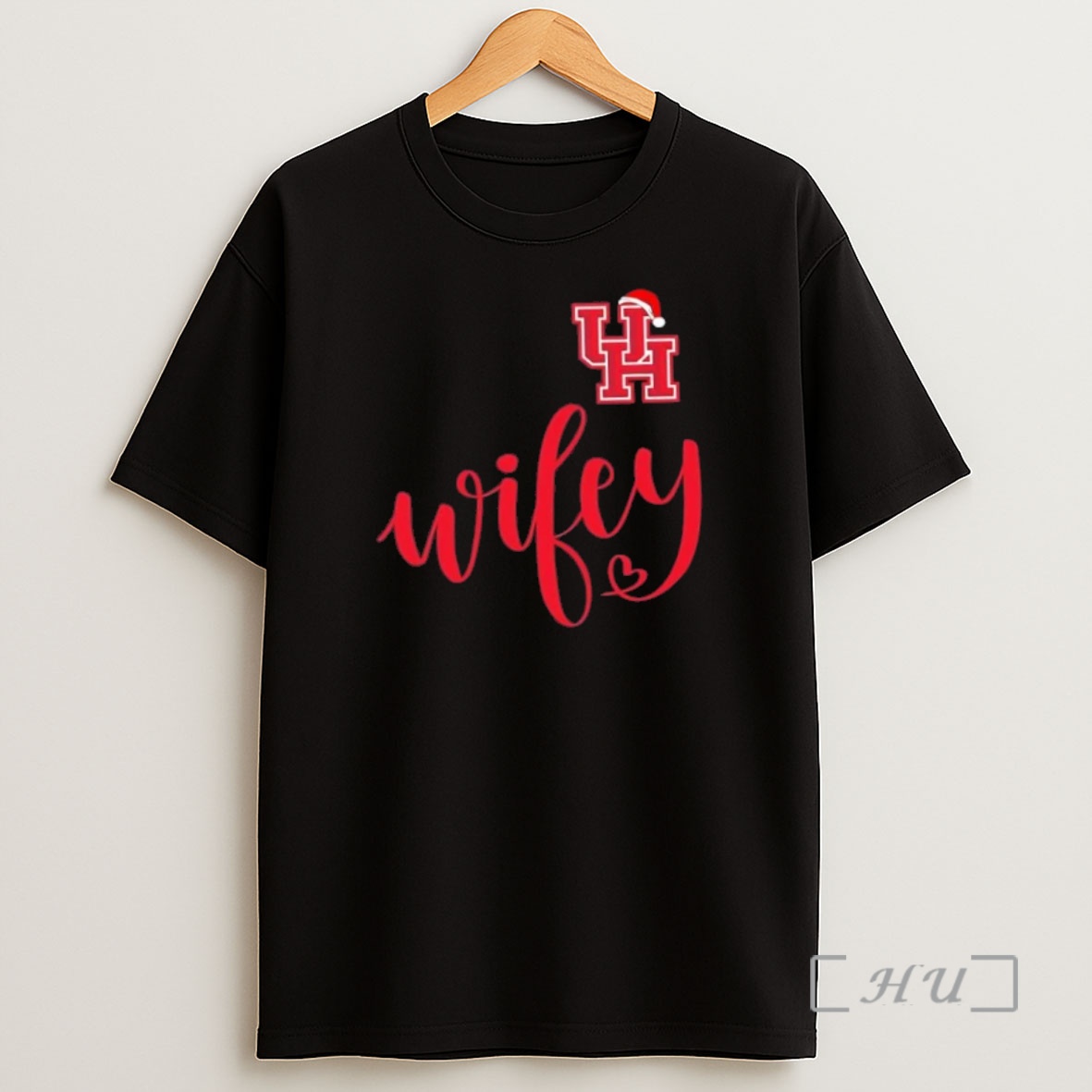 Officials Wifey Houston Cougars Santa Hat Merry Christmas Premium Shirt Sweatshirt Tee