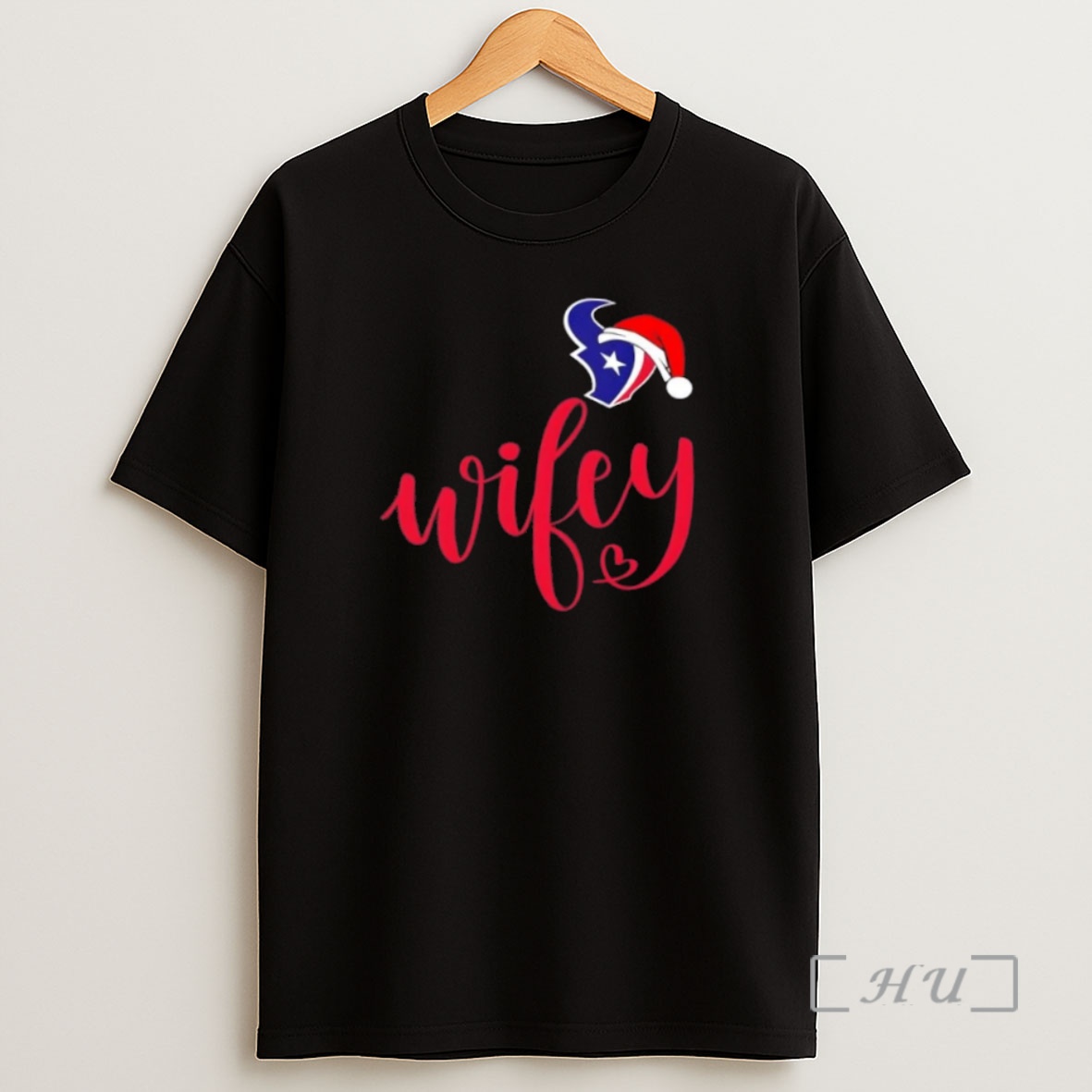 Officials Wifey Houston Texans Santa Hat Merry Christmas Premium Shirt Sweatshirt Tee