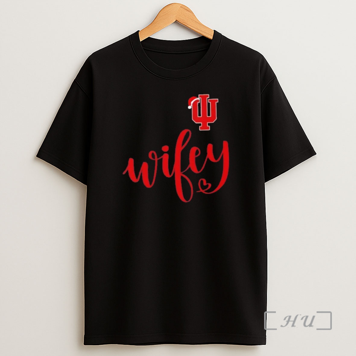 Officials Wifey Indiana Hoosiers Santa Hat Merry Christmas Premium Shirt Sweatshirt Tee