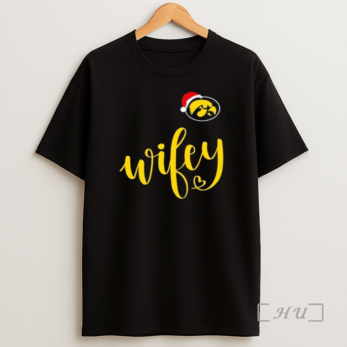 Officials Wifey Iowa Hawkeyes Santa Hat Merry Christmas Premium Shirt Sweatshirt Tee