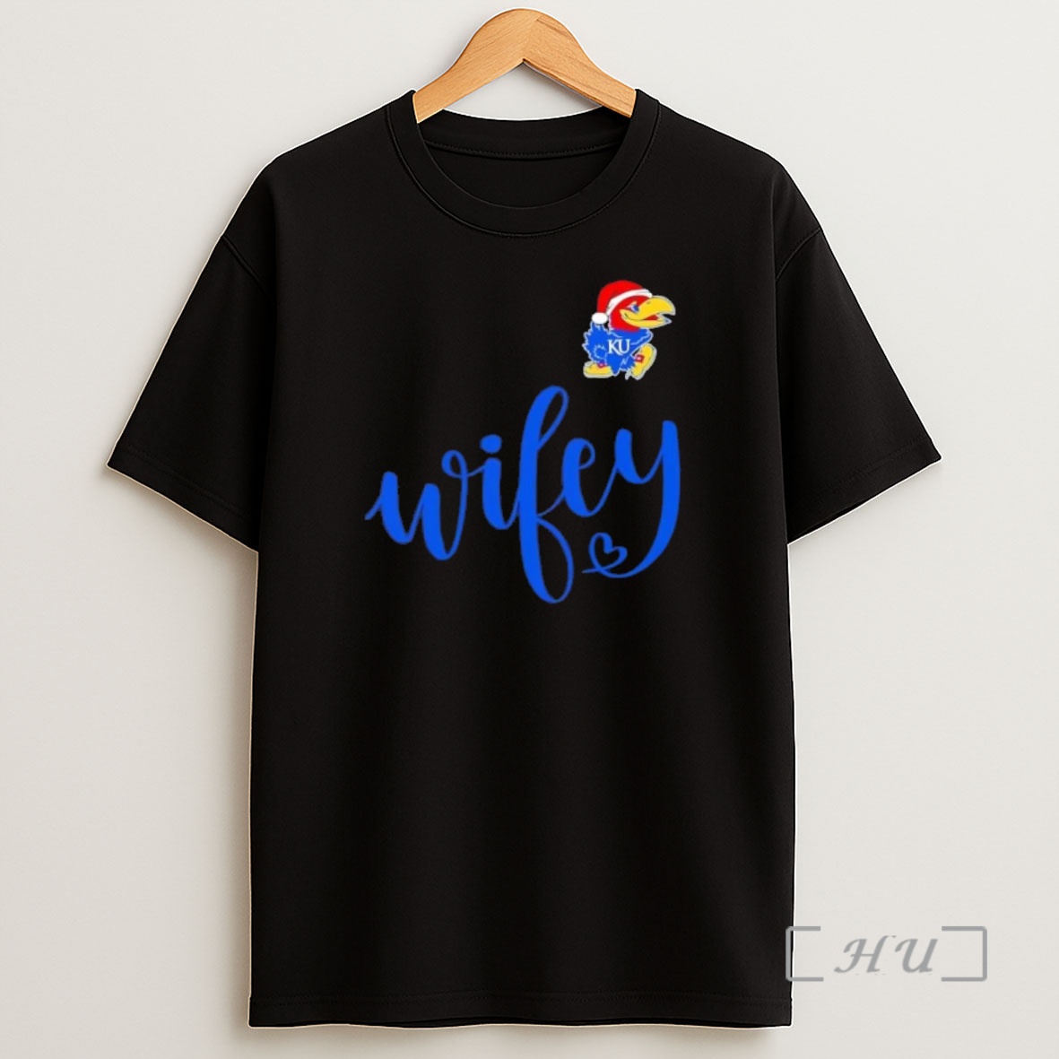 Officials Wifey Kansas Jayhawks Santa Hat Merry Christmas Premium Shirt Sweatshirt Tee