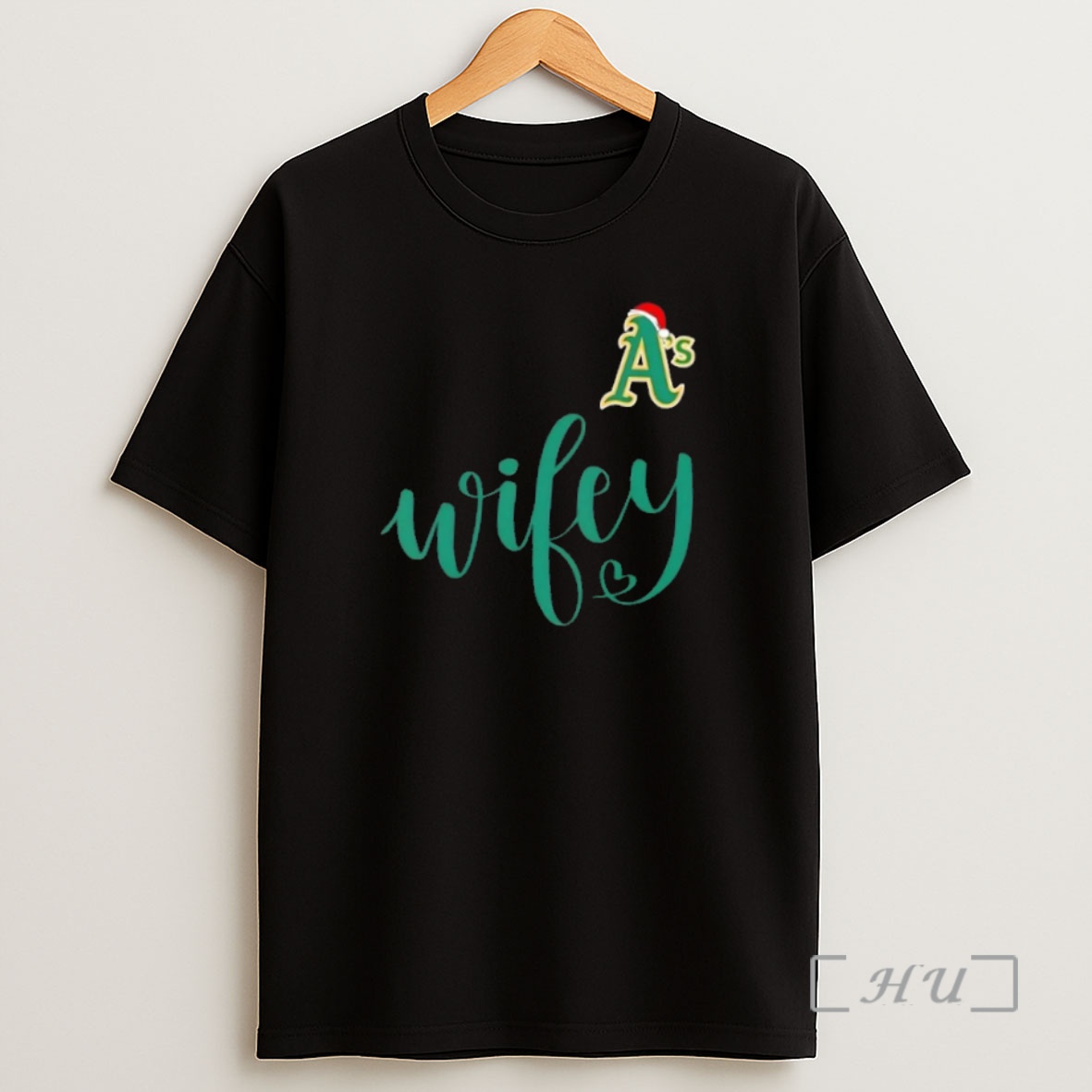 Officials Wifey Oakland Athletics Santa Hat Merry Christmas Premium Shirt Sweatshirt Tee