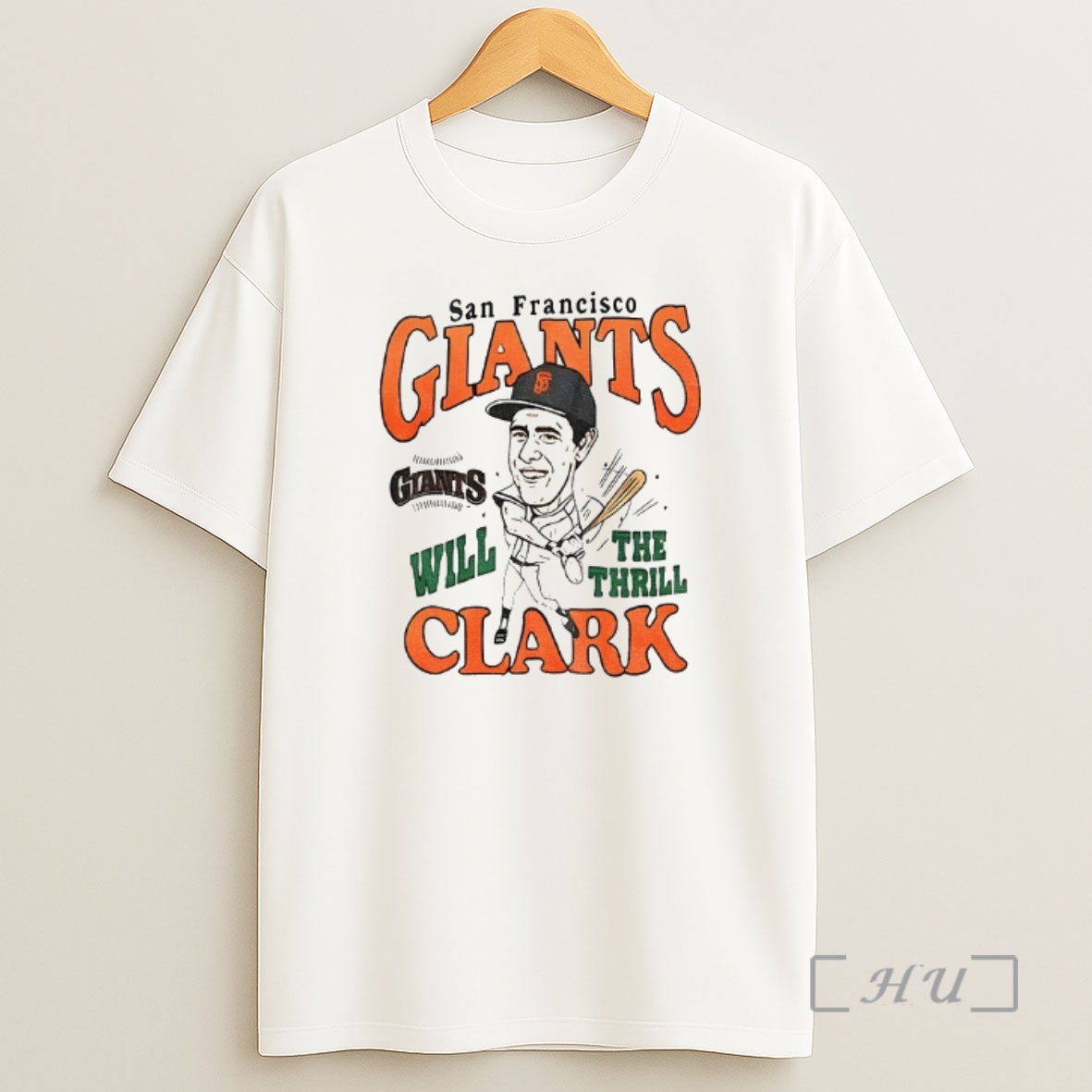 Officials Will Clark San Francisco Giants Mlb Baseball Cartoon Will The Thrill Clark Premium Shirt Sweatshirt Tee