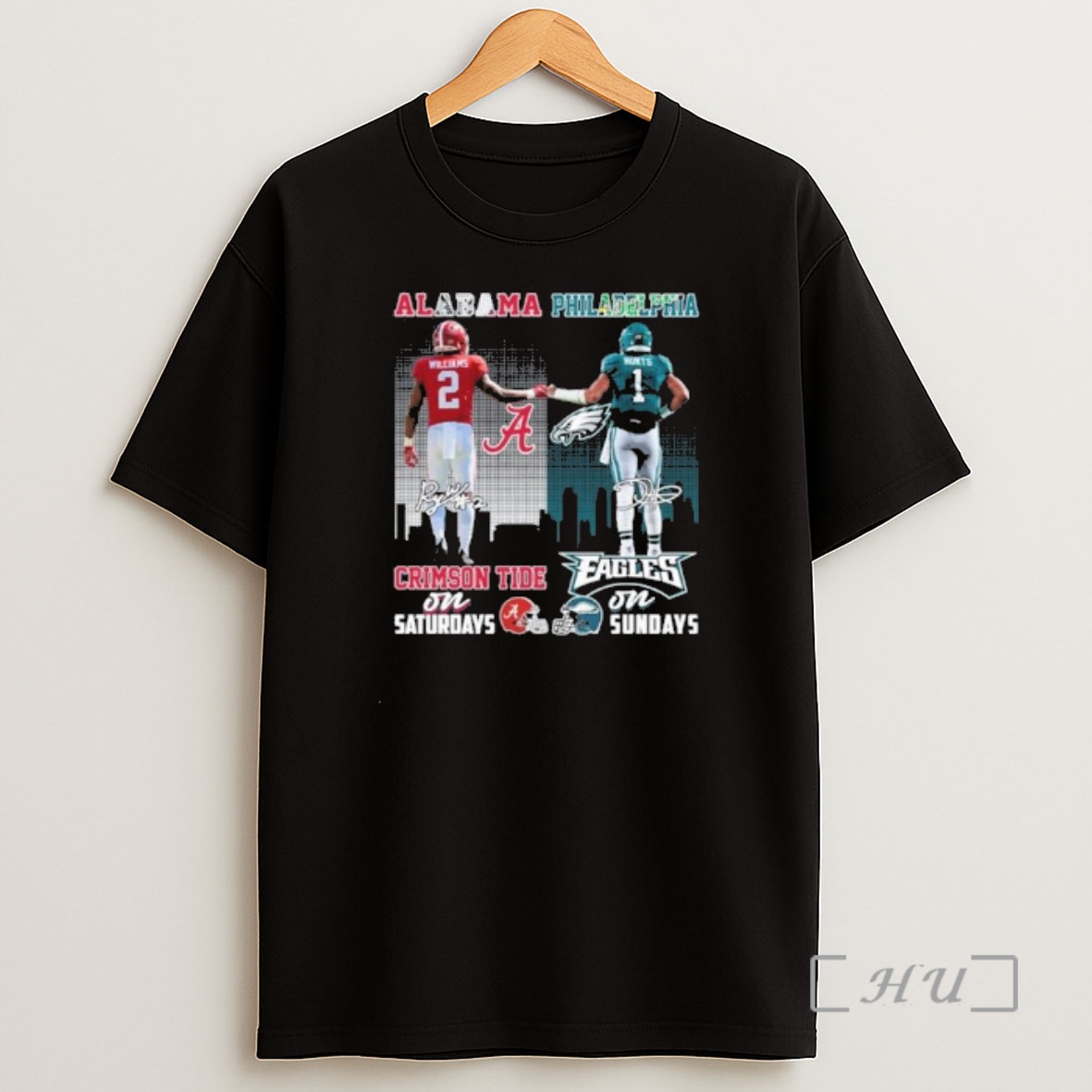 Officials Williams And Hurts Alabama Crimson Tide On Saturdays Philadelphia Eagles On Sundays Premium Shirt Sweatshirt Tee