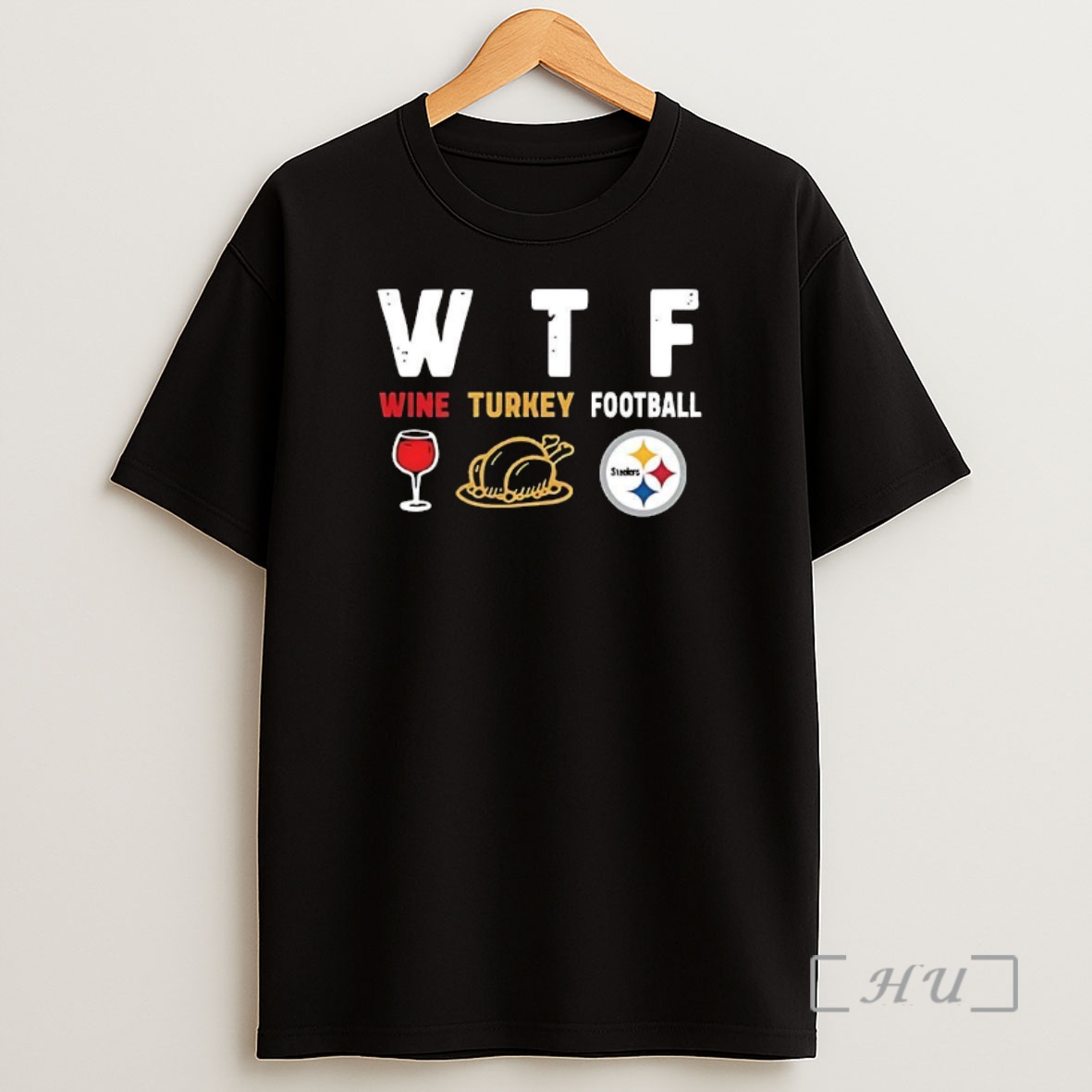 Officials Wine Turkey Pittsburgh Steelers Football Thanksgiving Premium Shirt Sweatshirt Tee