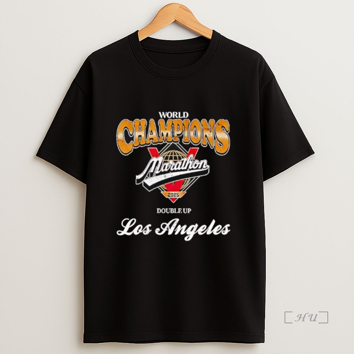 Officials World Champions Marathon Los Angeles Double Up 2025 Premium Shirt Sweatshirt Tee