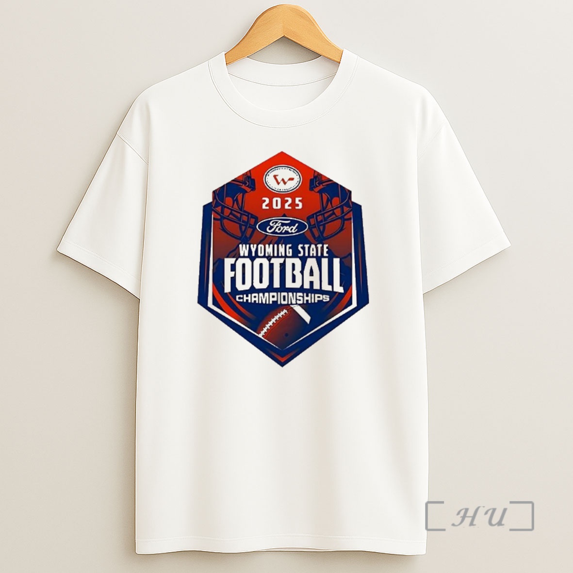 Officials Wyoming State Football Activities Association 2025 Championship Logo Premium Shirt Sweatshirt Tee
