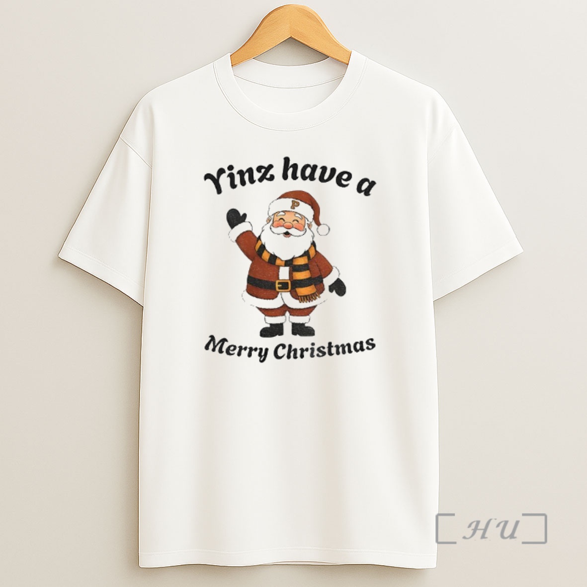 Officials Yinz Have A Merry Christmas Santa Pittsburgh Holiday Premium Shirt Sweatshirt Tee