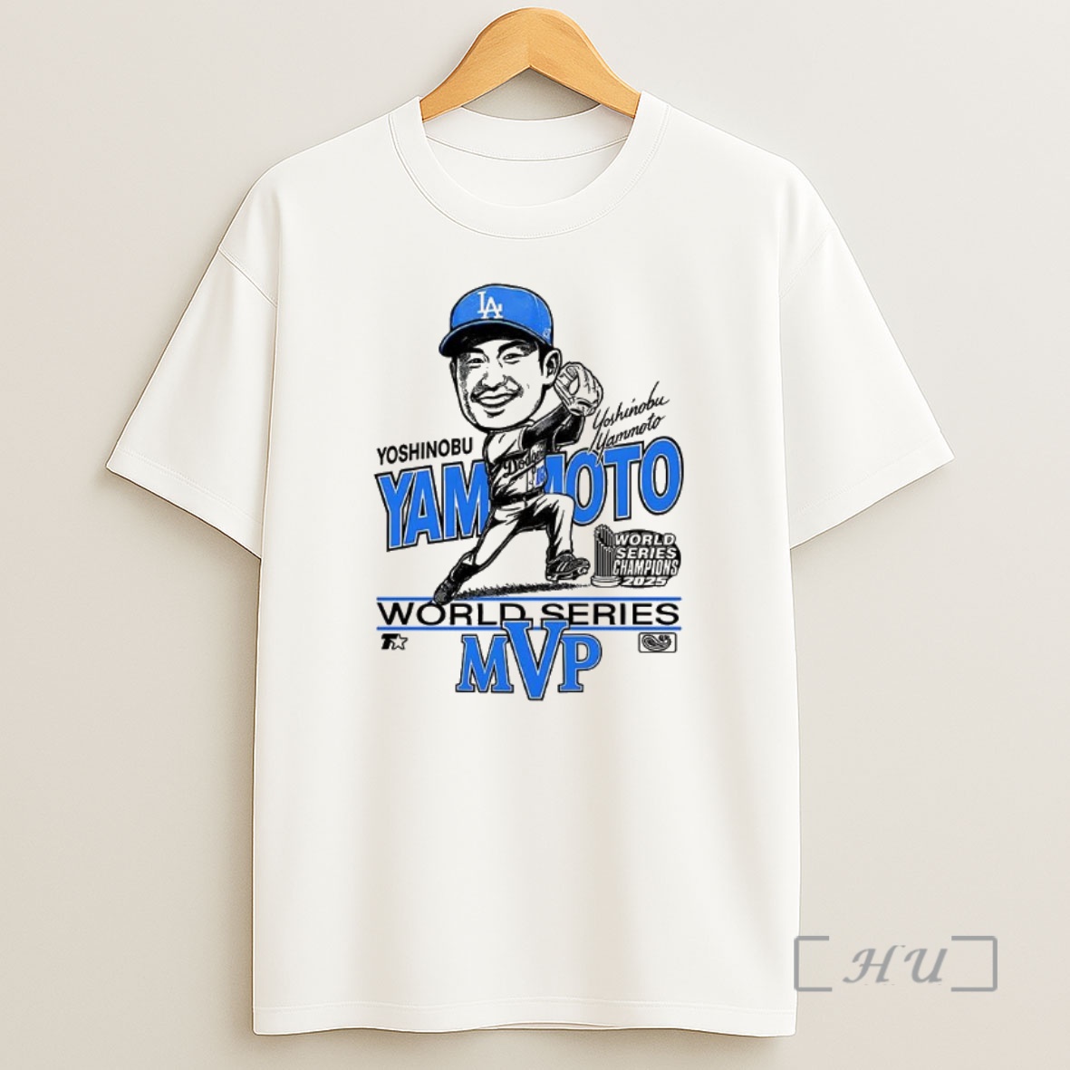 Officials Yoshinobu Yamamoto Los Angeles Dodgers World Series Champions 2025 Mvp Caricature Premium Shirt Sweatshirt Tee