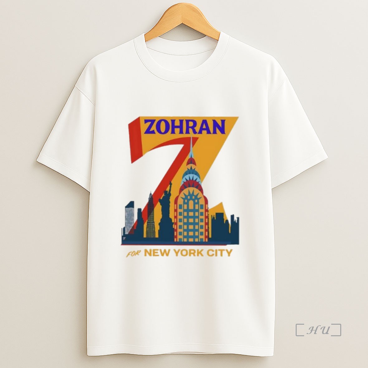 Officials Zohran Mamdani Zohran For New York City Skyline Graphic Premium Shirt Sweatshirt Tee