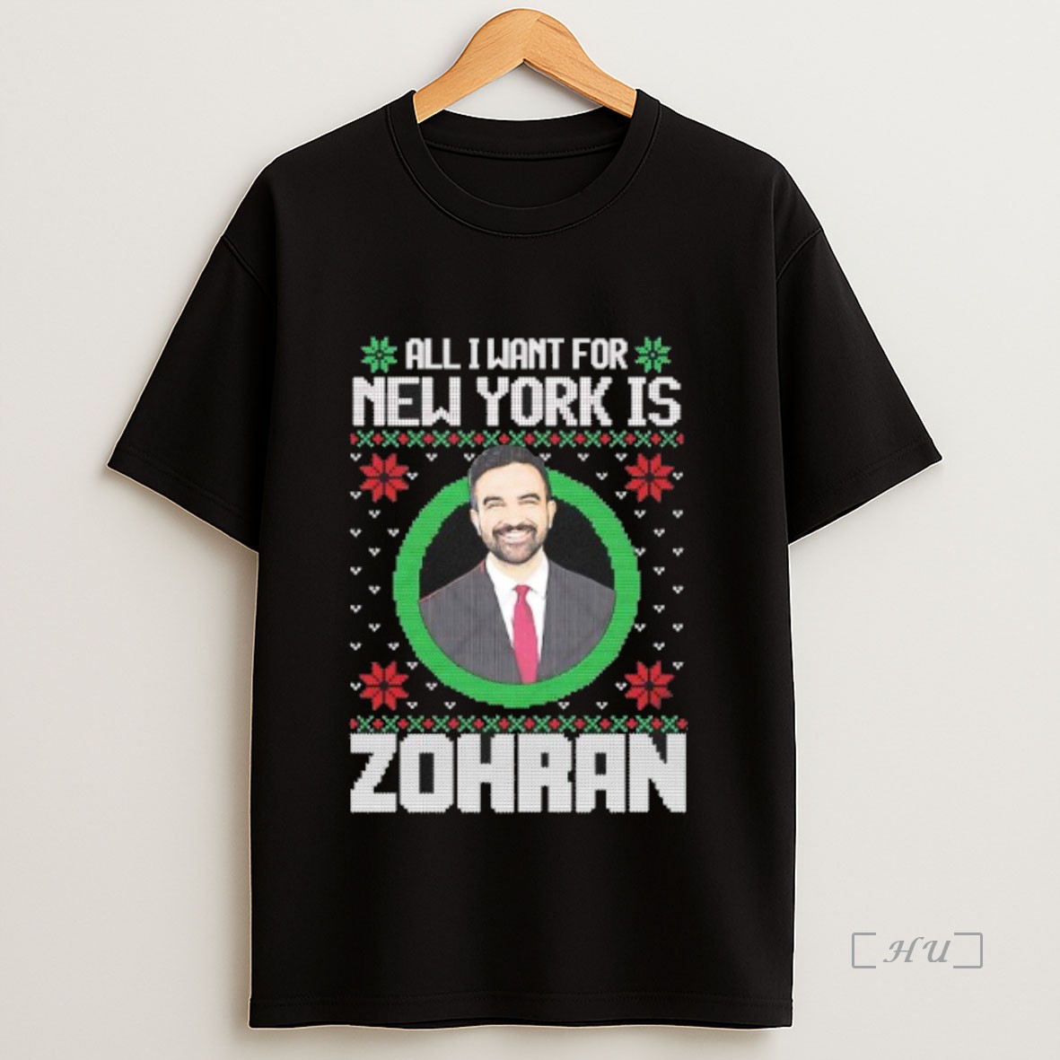 Officials Zohran Mamdani All I Want For New York Is Zohran Christmas Ugly Premium Shirt Sweatshirt Tee