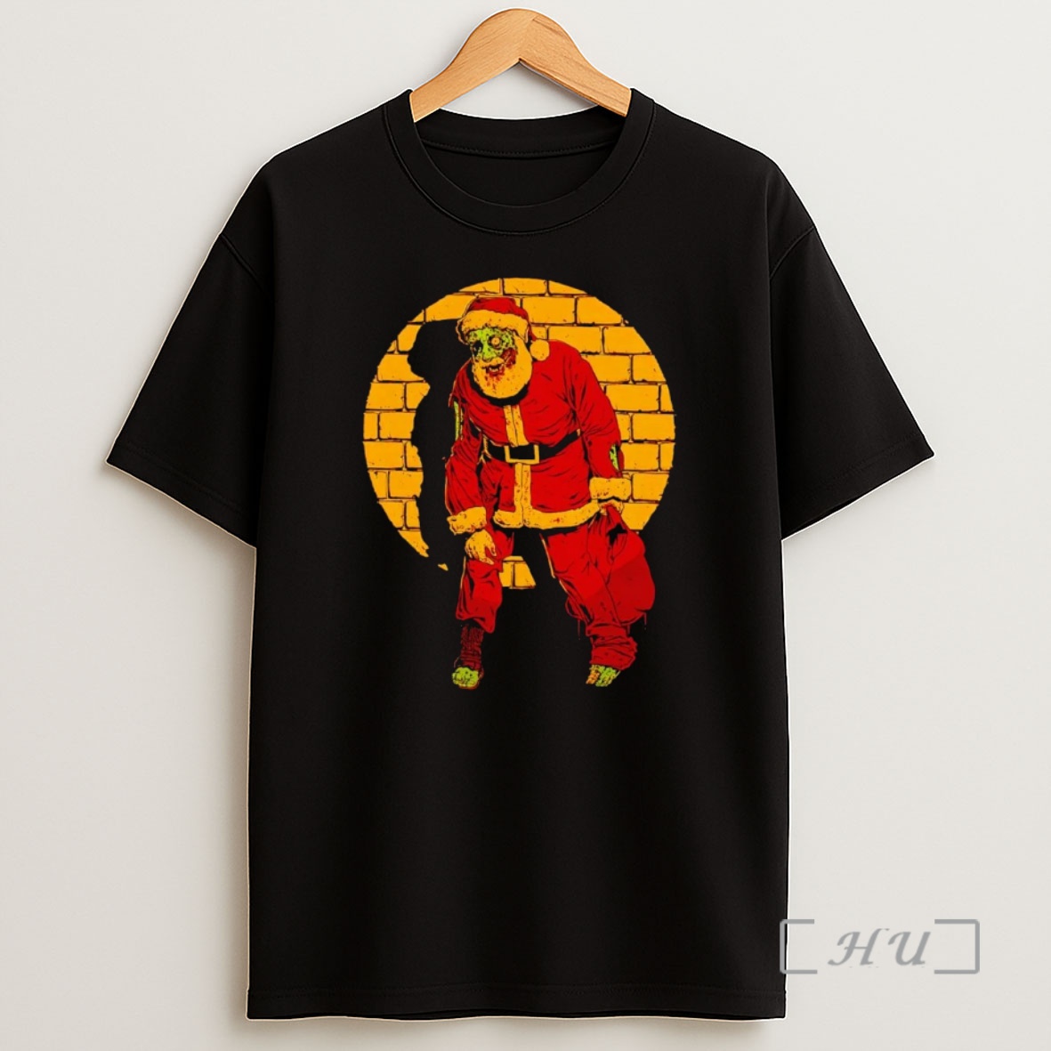 Officials Zombie Santa Brick Wall Christmas Premium Shirt Sweatshirt Tee