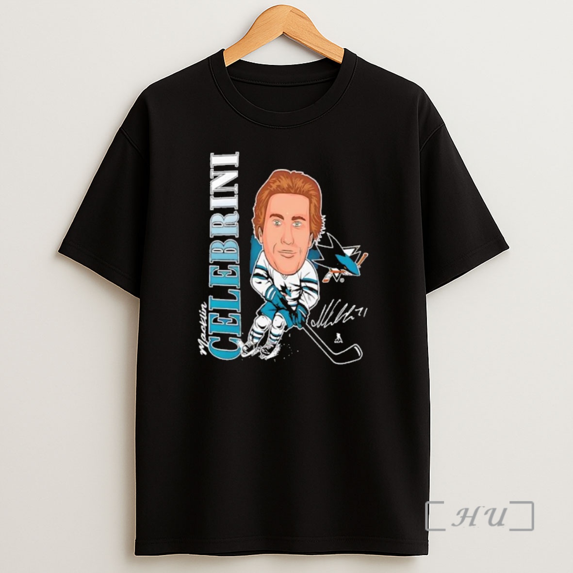 Officials An Jose Sharks Fanatics 71 Macklin Celebrini Big Head Cartoon Black Premium Shirt Sweatshirt Tee