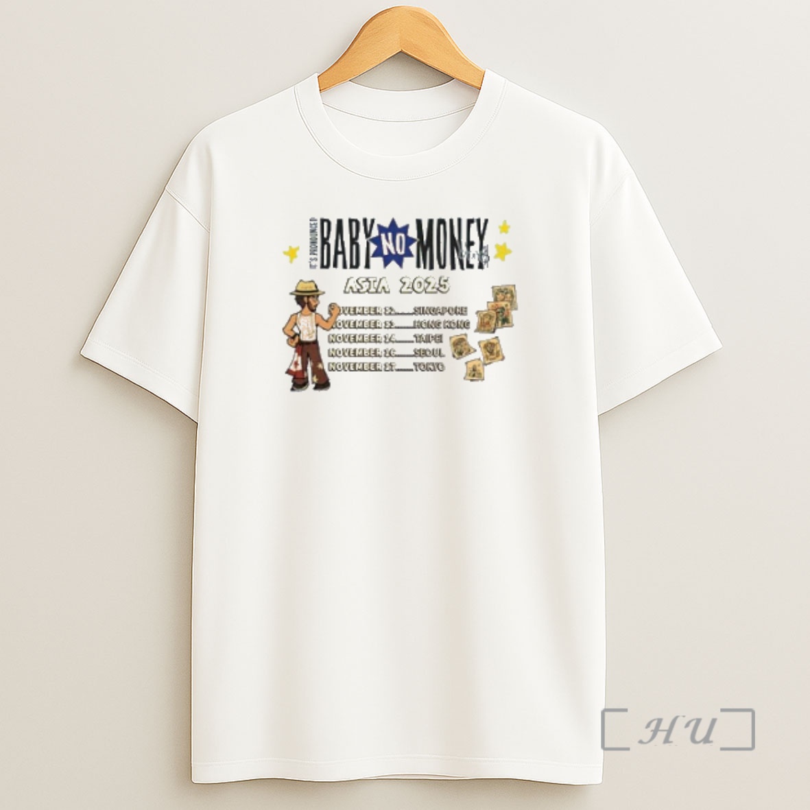 Officials Bbno Its Pronounced Baby No Money Asia Tour 2025 Premium Shirt Sweatshirt Tee