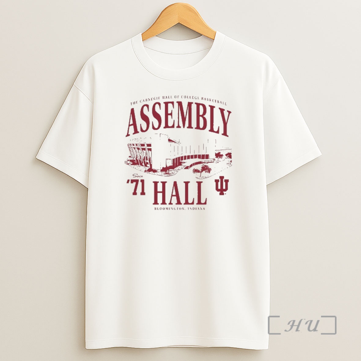 Officials The Carnegie Hall Of College Basketball Indiana Hoosiers 1971 Assembly Hall Premium Shirt Sweatshirt Tee