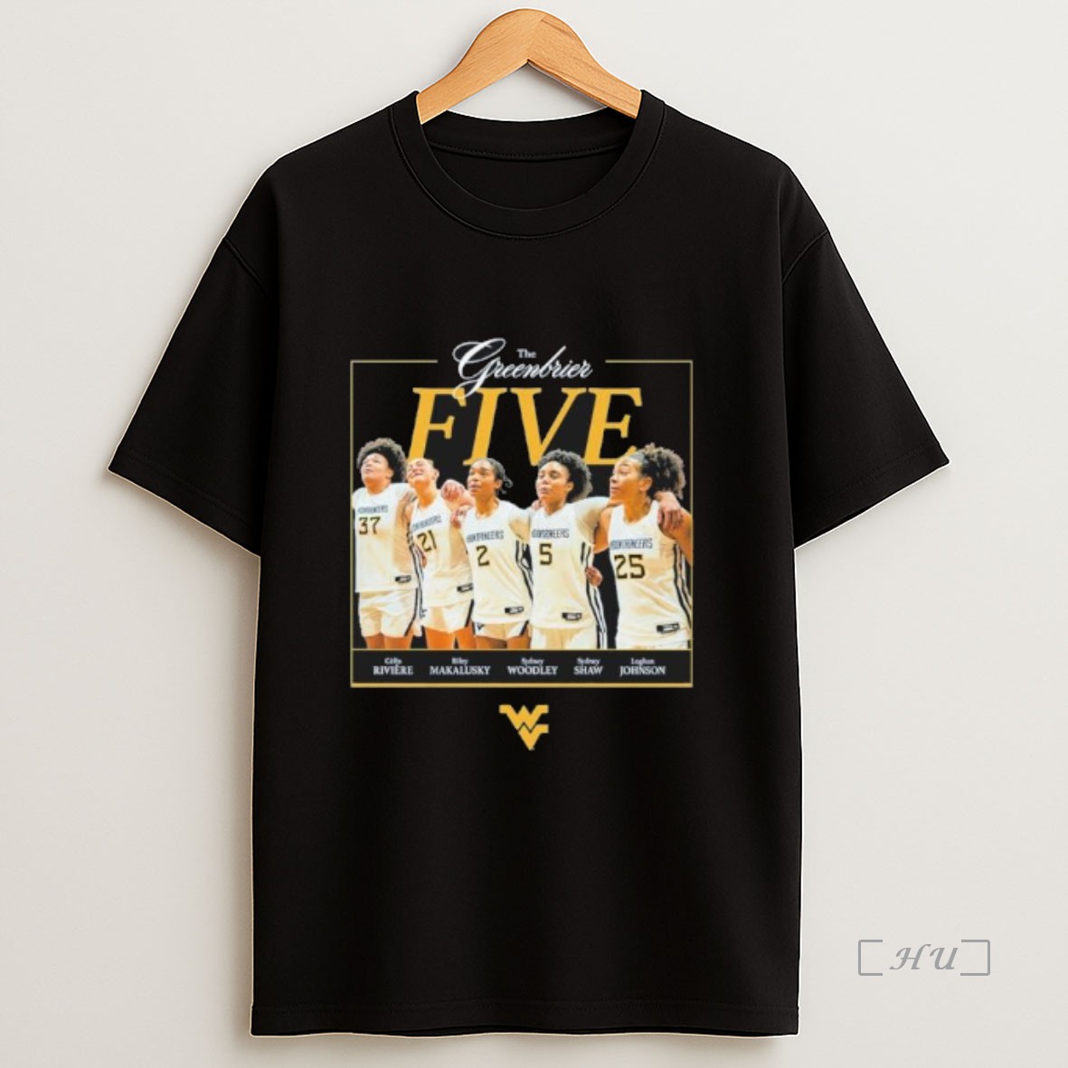 Officials Yigzbpvu Wvu Womens Basketball The Greenbrier Five Premium Shirt Sweatshirt Tee