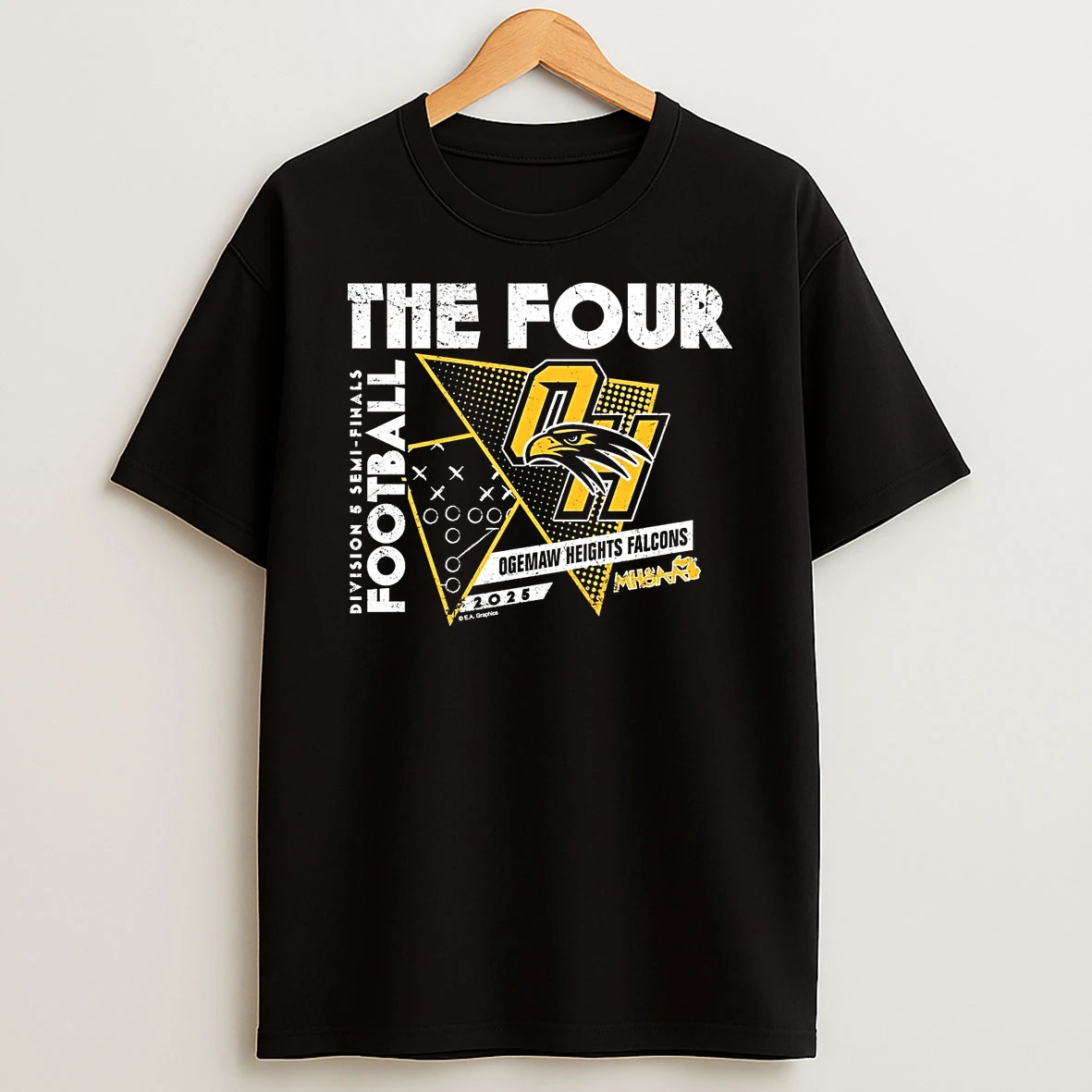 Ogemaw Heights Falcons 2025 D5 Semifinals The Four Shirts