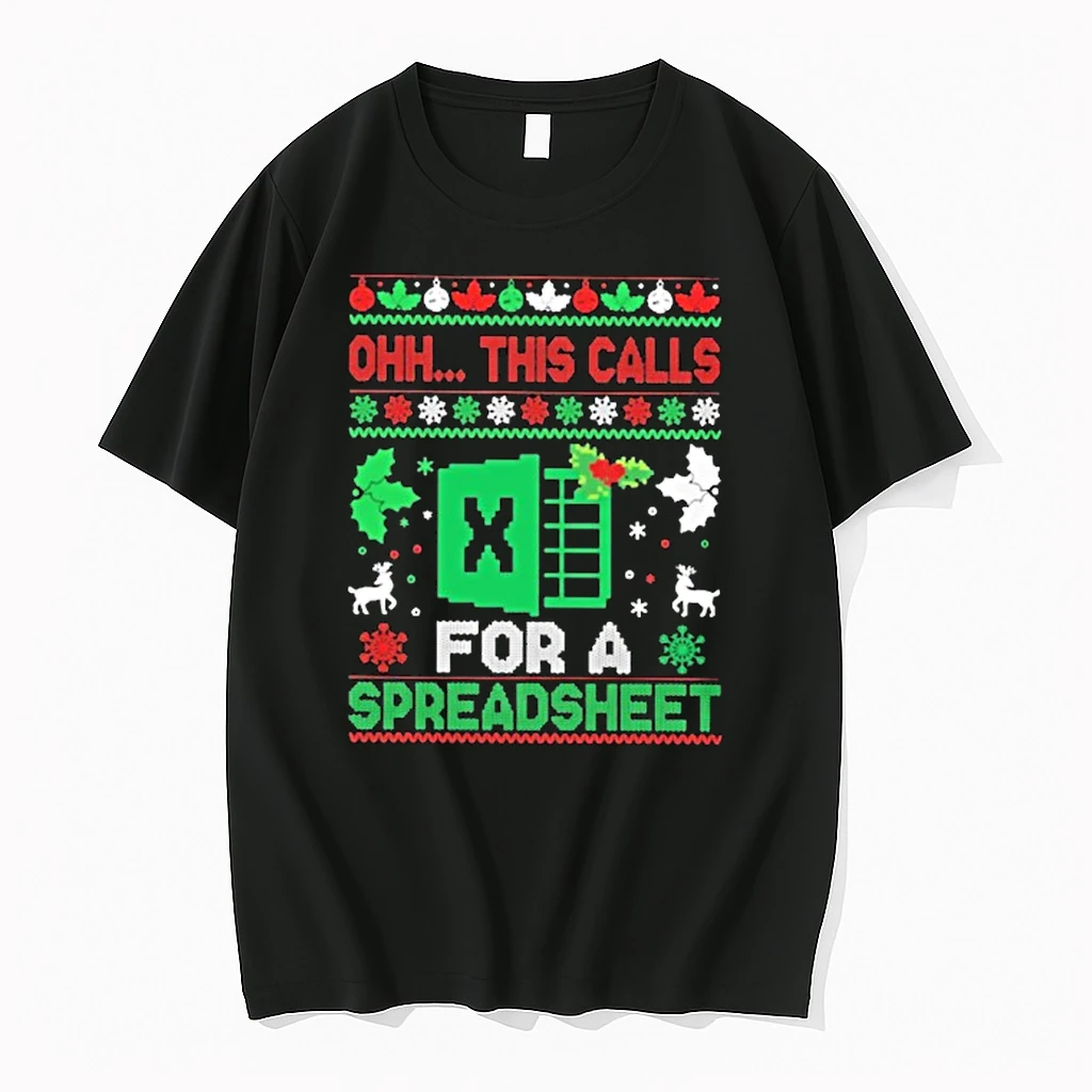 Ohh This Call For A Spreadsheet Ugly Christmas Shirts