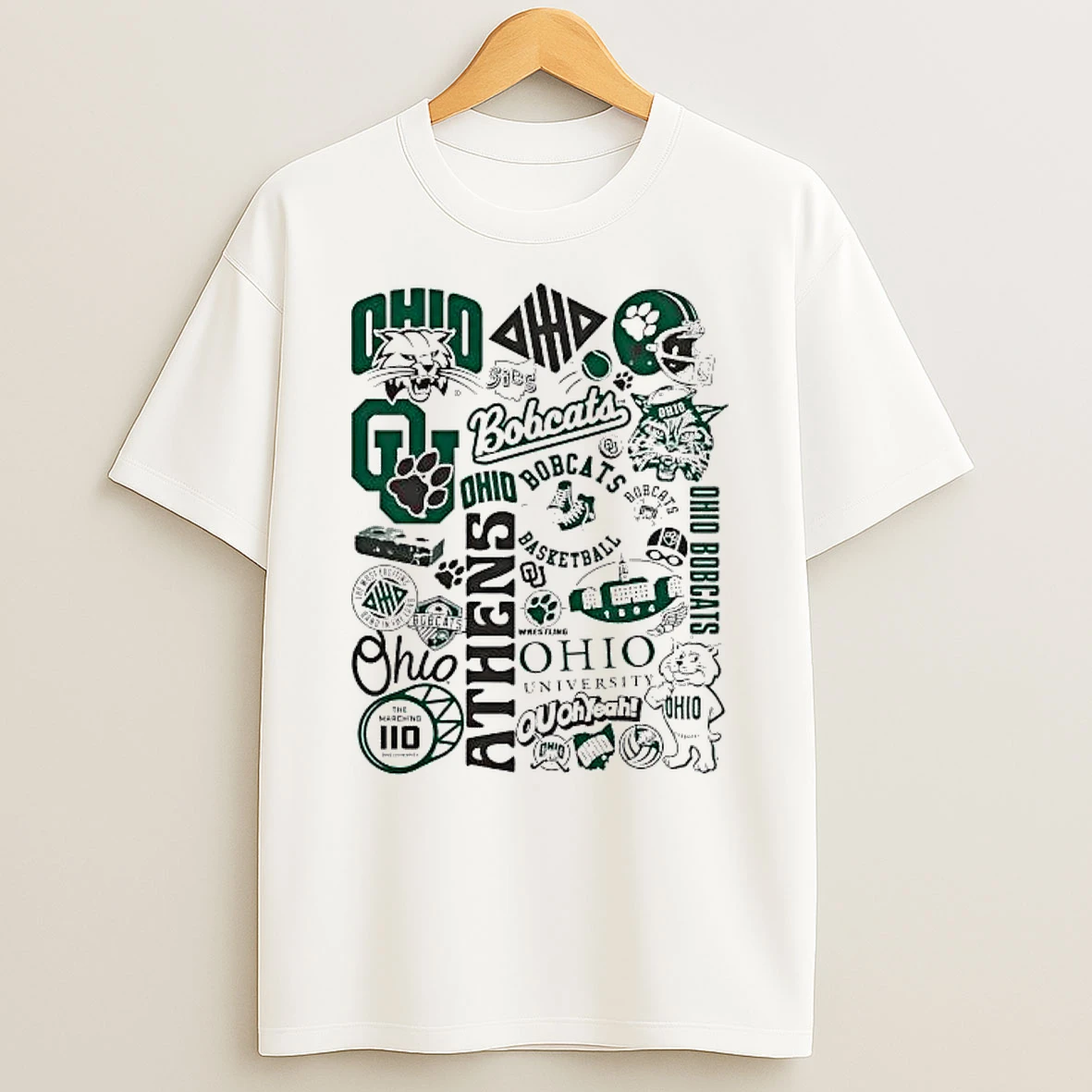 Ohio Bobcats The Marching 110 Symbols Shirts